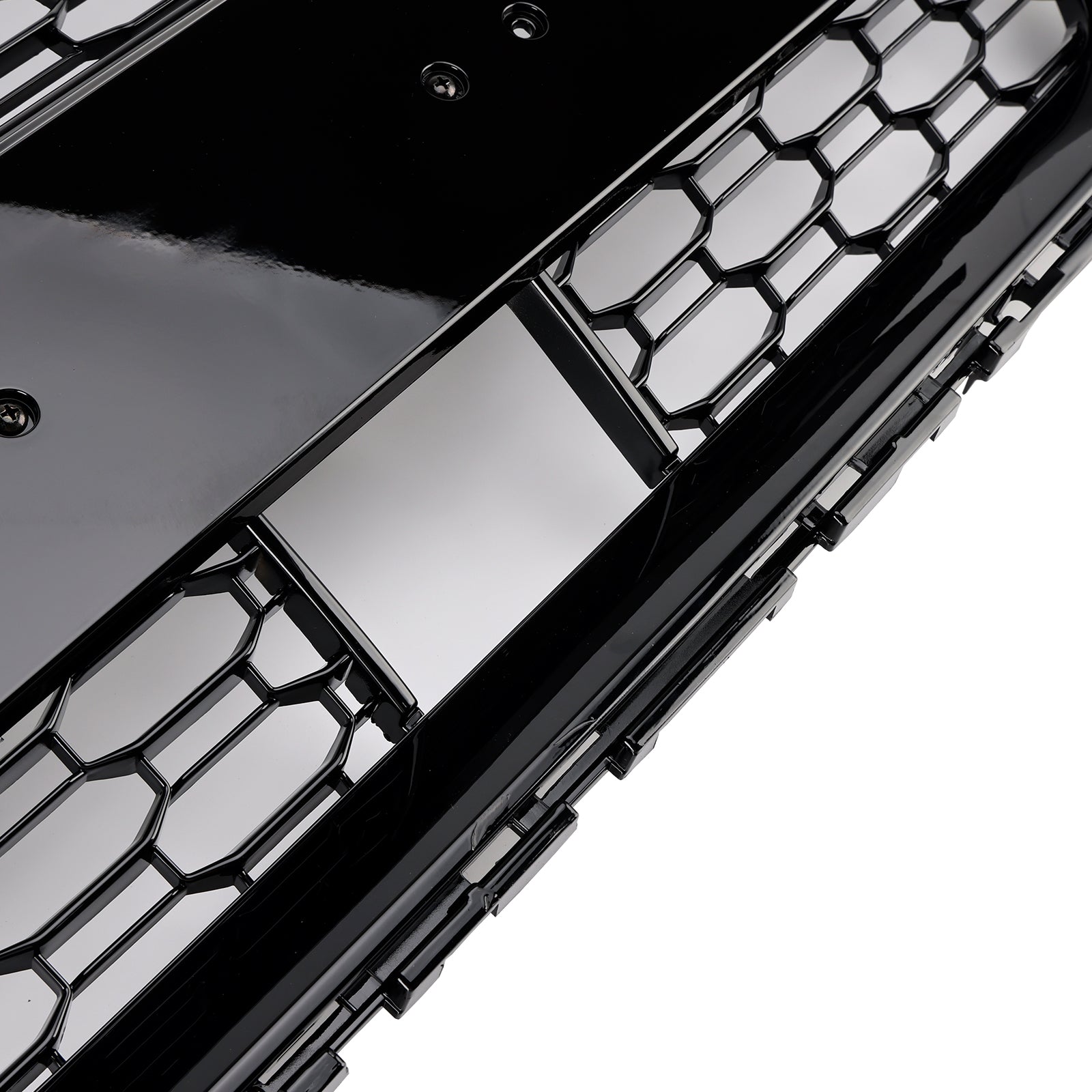 Parrilla delantera tipo panal estilo RS3 para Audi A3 S3 2017-2019 W/ACC negro