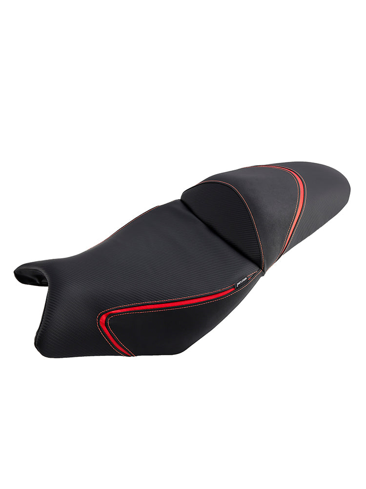 Saddle de pasajeros delanteros y traseros rojos para Kawasaki Versys 650 2022-2024