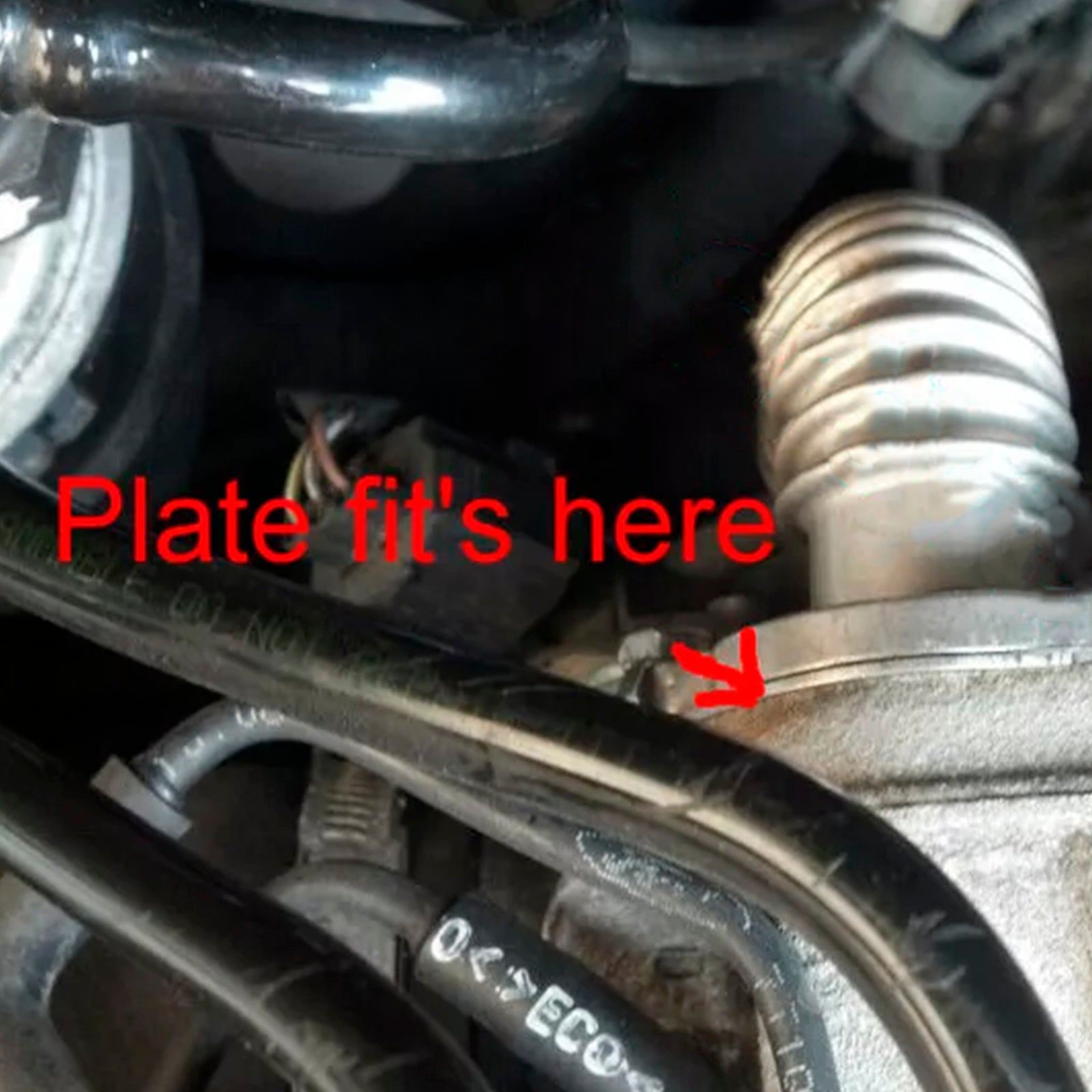 Placa de reparación de válvula EGR solo para Ford 1,8 TDCi Connect Focus Mondeo C-max Euro4