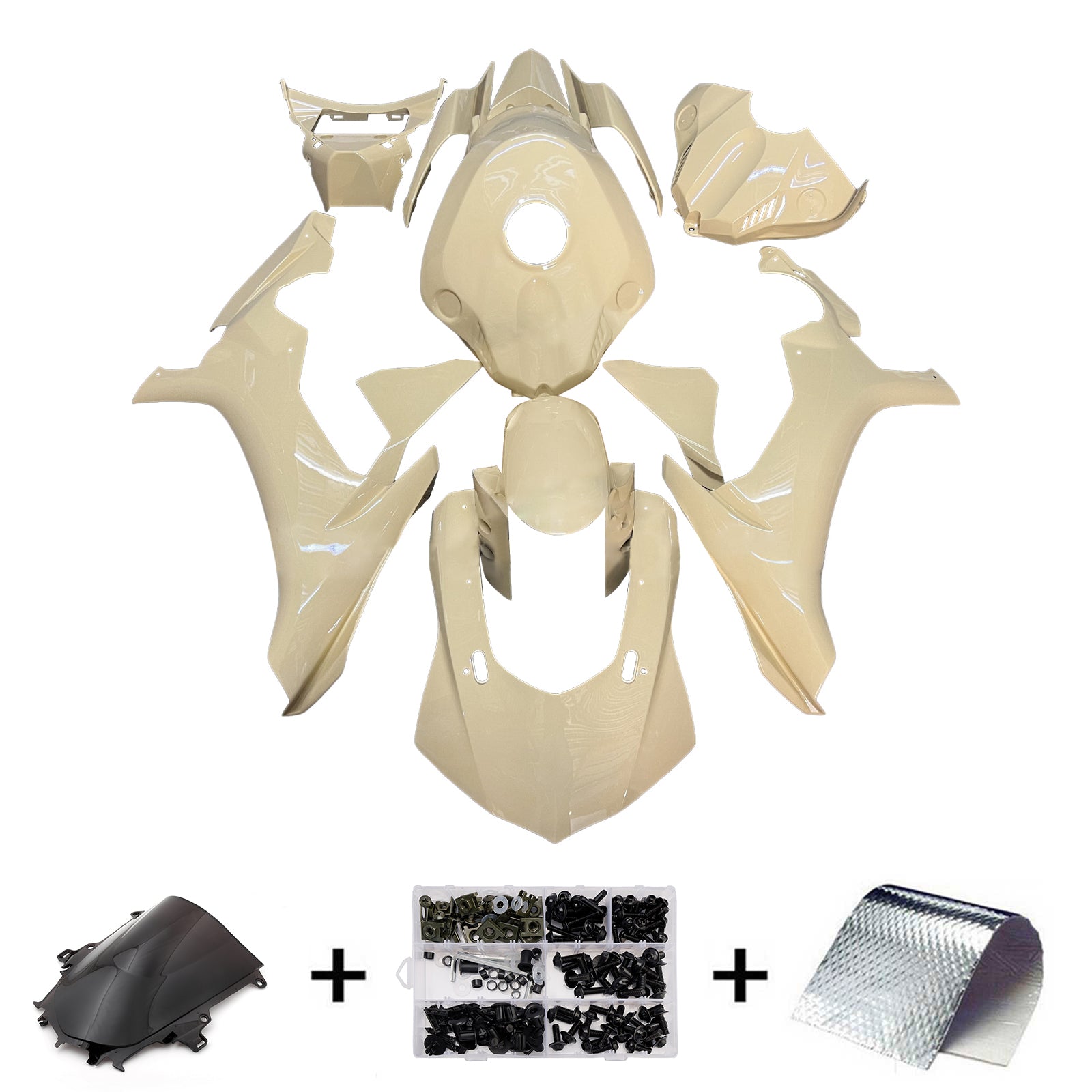 Komplet oklepa z vbrizgano ABS plastiko za Yamaho YZFR1 YZF-R1 2015-2019