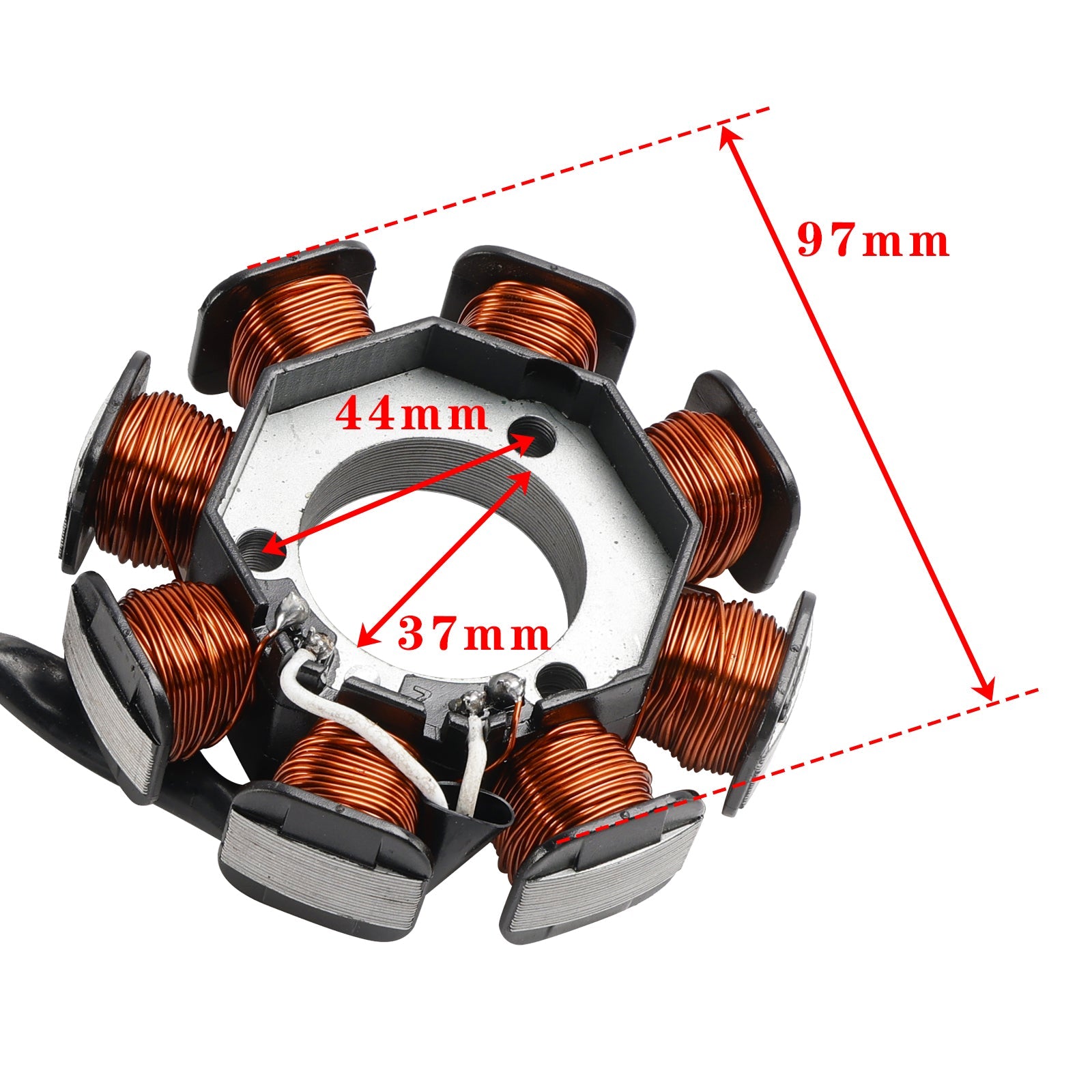Alternatore Statore 8 bobine per Yamaha YBR125ED 2005-2006 YBR125ESD 2008-2012