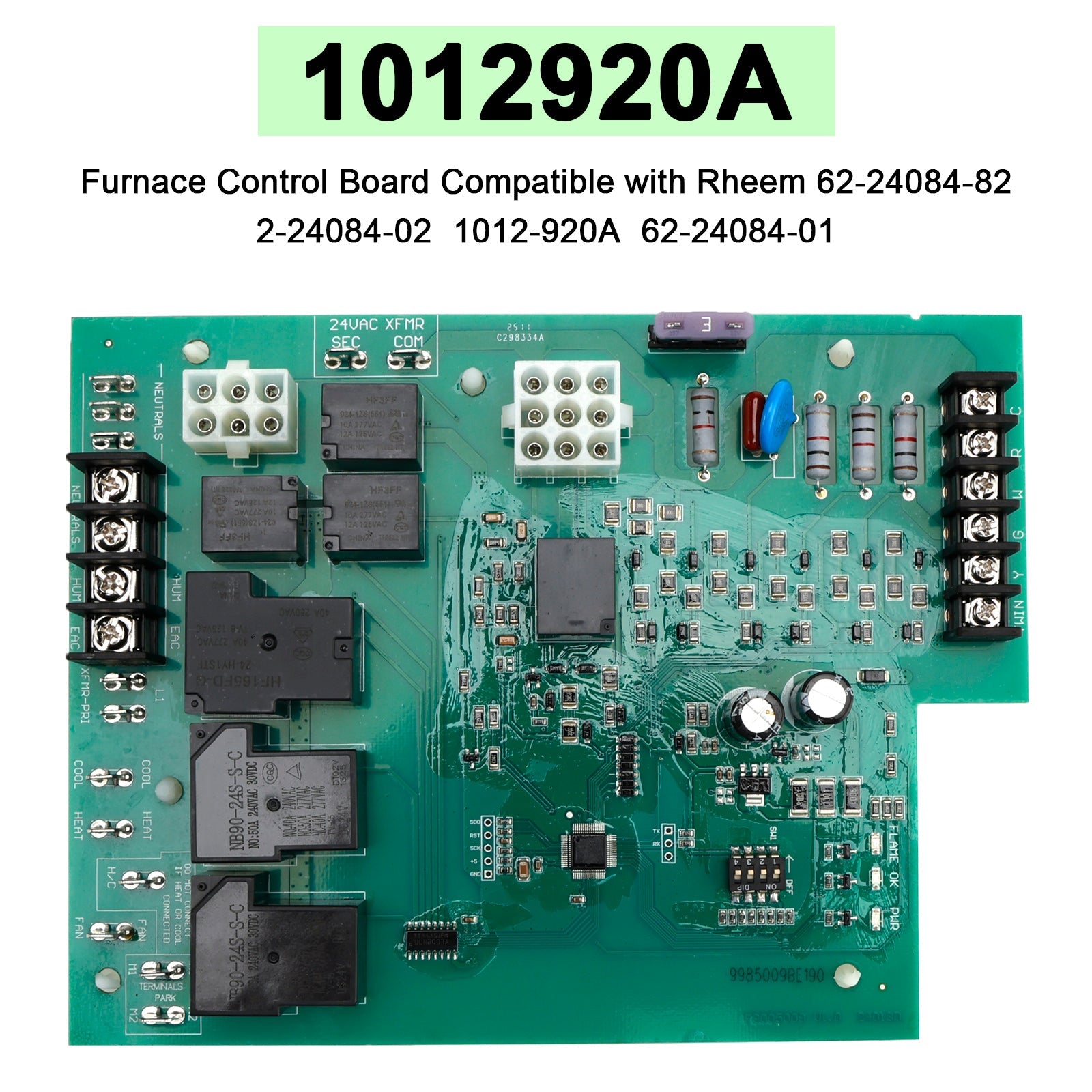 Carte de commande de four 1012920A compatible avec Rheem 62-24084-82 2-24084-02