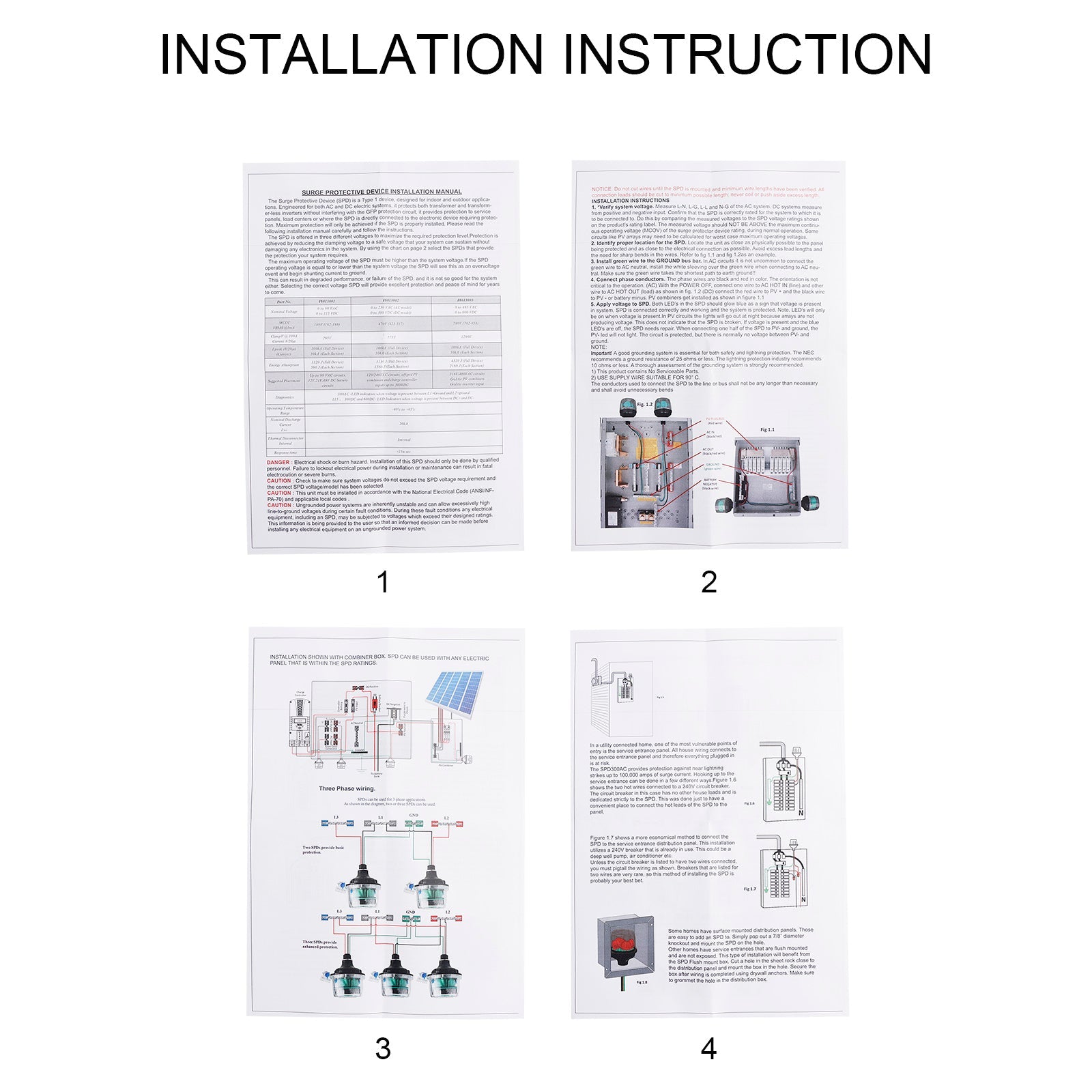 300 VCA MNSPD-300-AC dla midnitowej słonecznej