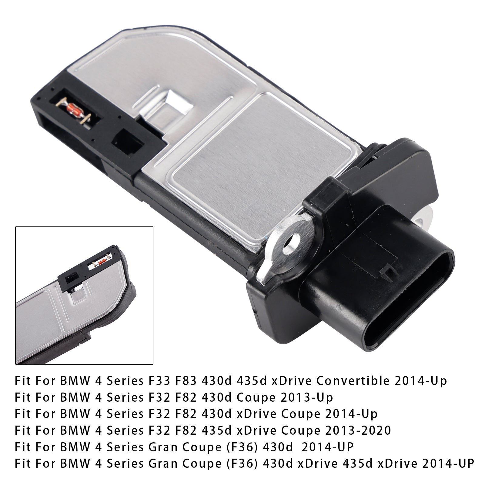 Sensore del misuratore di portata d'massa d'aria per BMW 330d 525d 530d X3 X4 13627804150