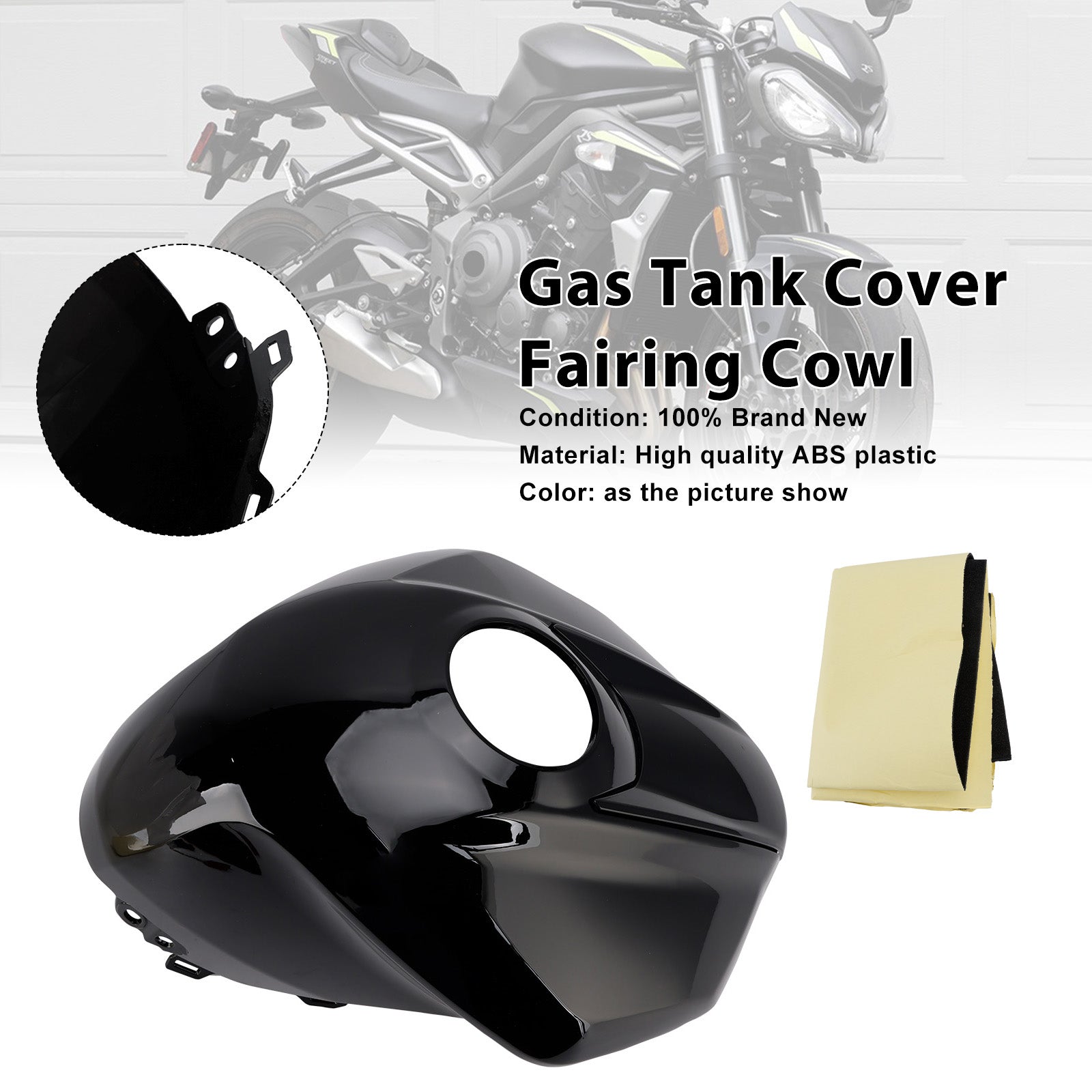 Cache de réservoir d'essence et garniture de carénage pour Street Triple 765 R/RS 2023-2025