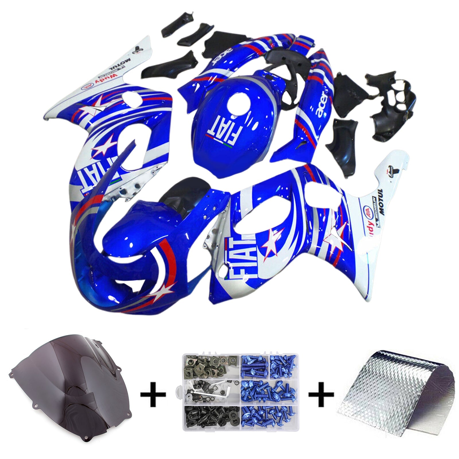 1996-2007 Yamaha YZF 600R Thundercat injectiekuipset ABS kunststof carrosserie