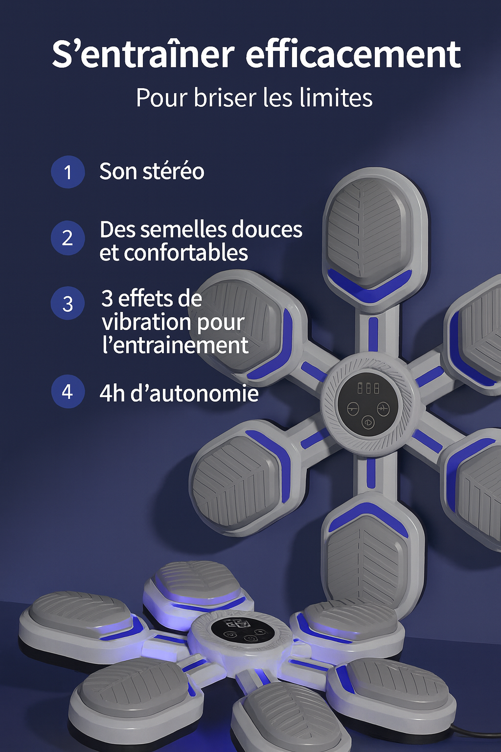 Bersaglio da boxe musicale intelligente - Sacco da boxe elettronico reattivo di grande formato per allenamento a casa (adulti e bambini)