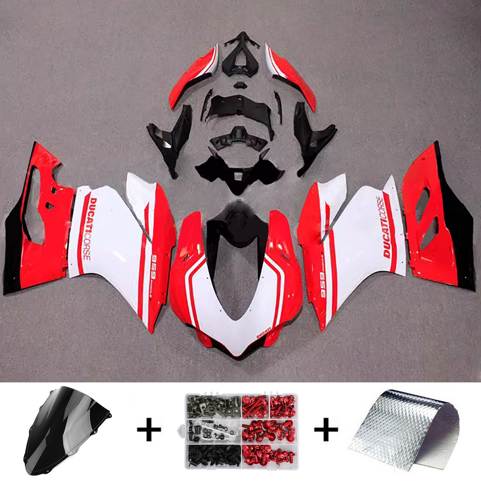 Kit de carénage d'injection Ducati 1299 2015-2020 Carrosserie Plastique ABS