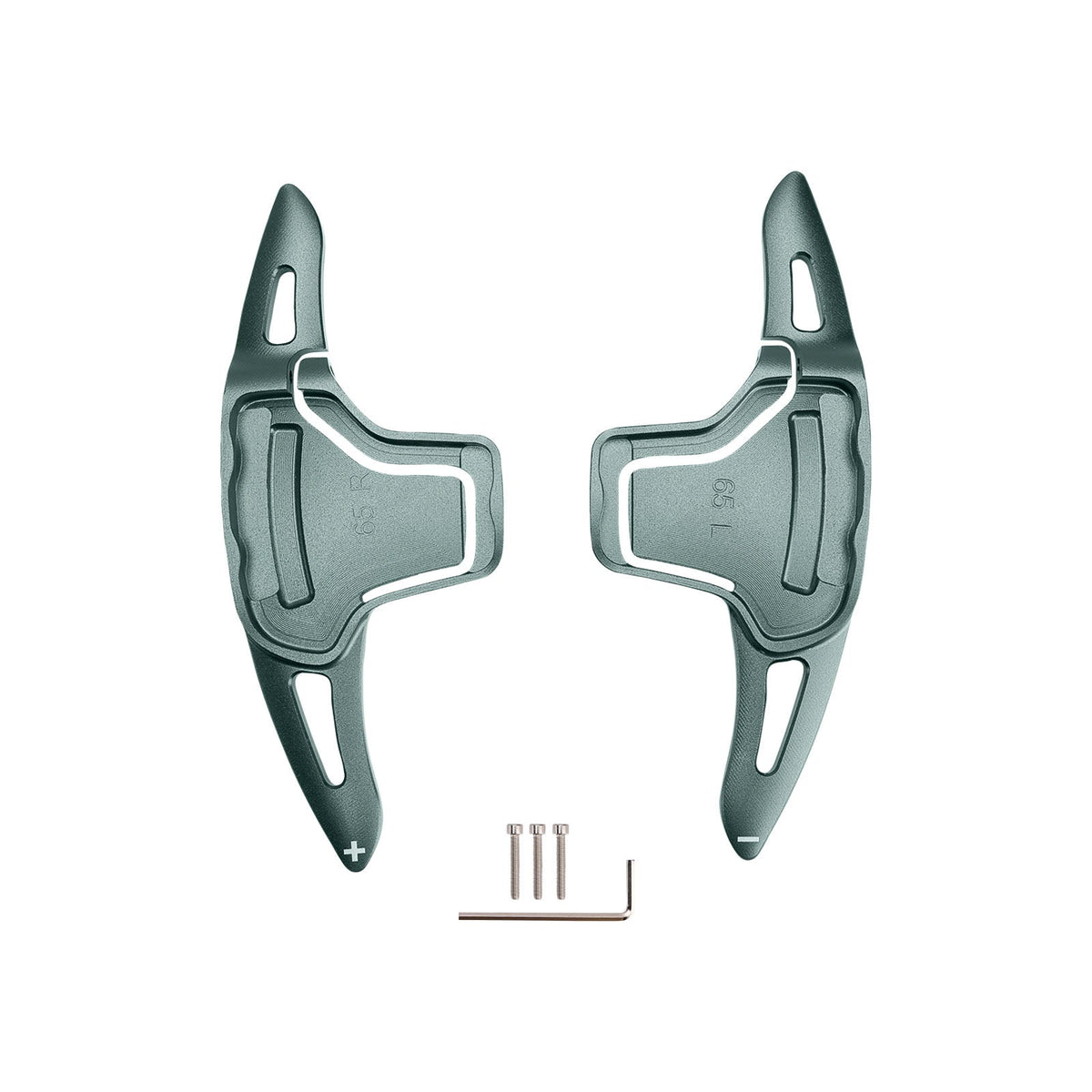 Palettes de changement de vitesse au volant pour Kia K5 2016-2019, gris aluminium