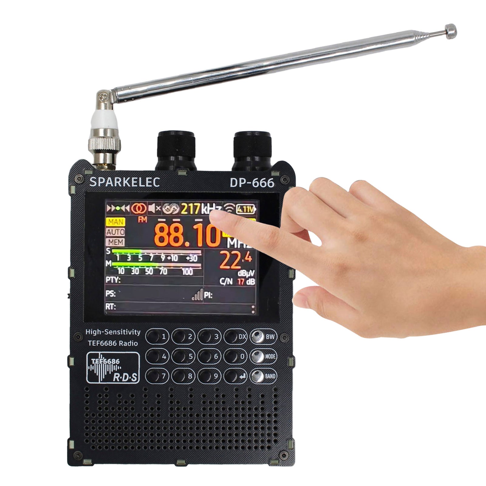 Radio TEF6686 DSP DP666 Hoge gevoeligheid Full Band LW MW SW 0IRT Kortegolfradio