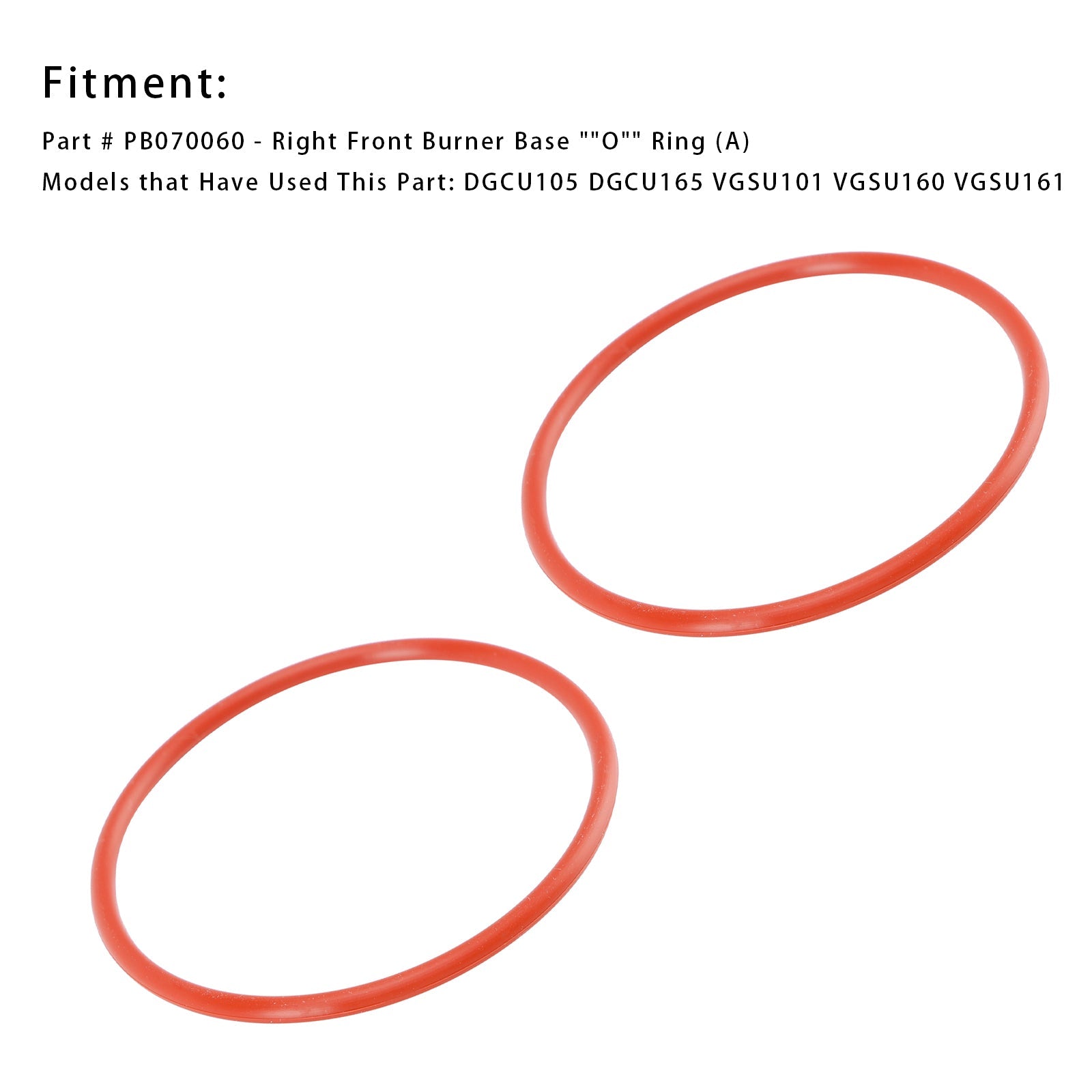 Joint torique pour base de brûleur (A) PB070060, 2 pièces