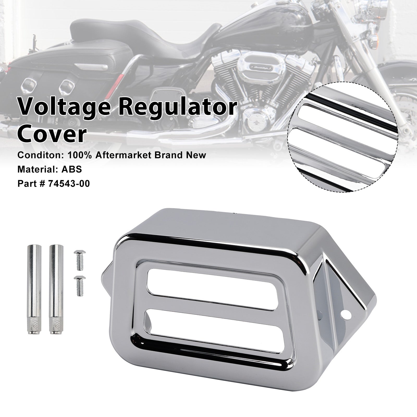 Jännitteensäätimen kansi Road King Electra Street Road Glide 1997-2008