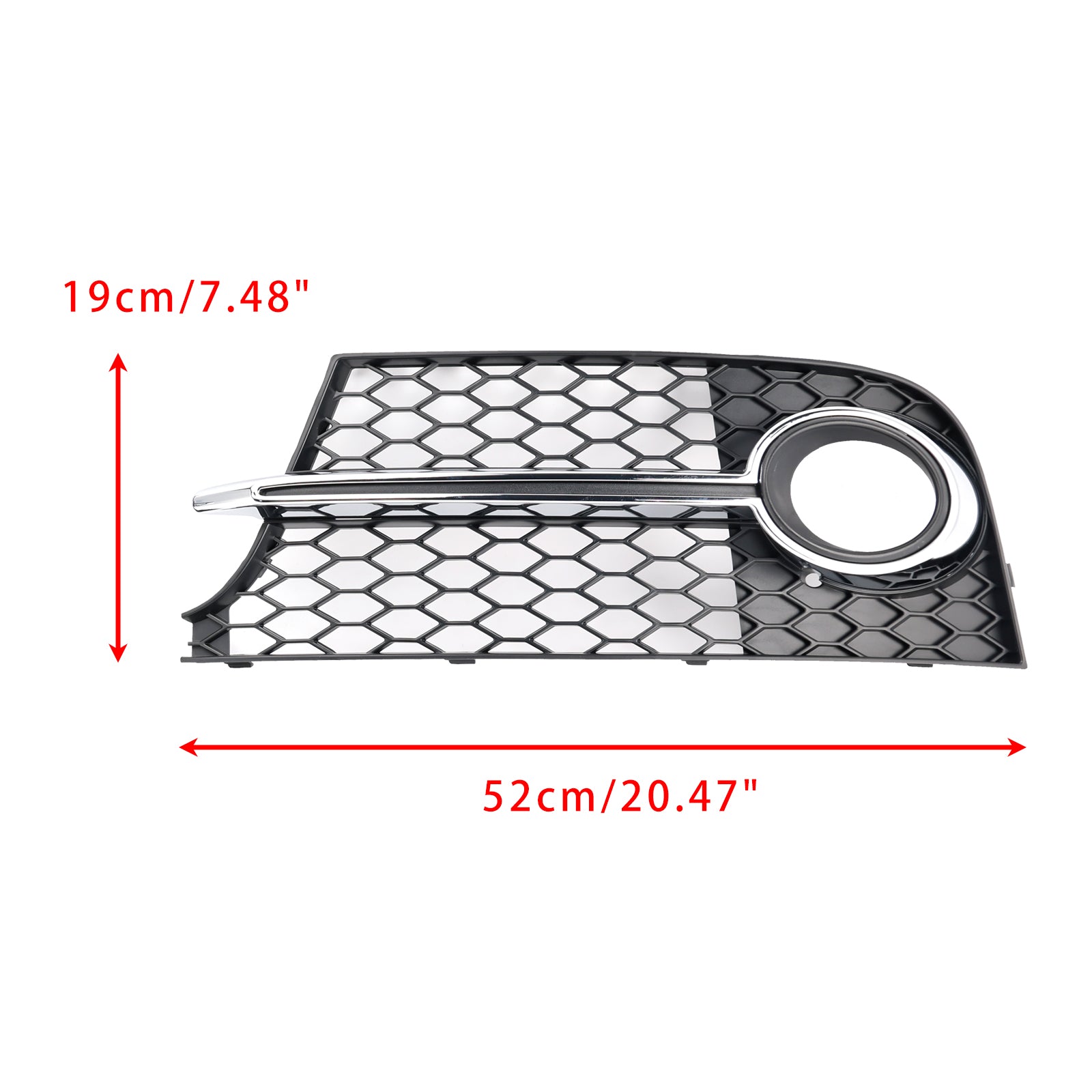 Chrome Fog Lightning Grid voor Bumper Audi TT MK2 S-Line TTS 2011-2014