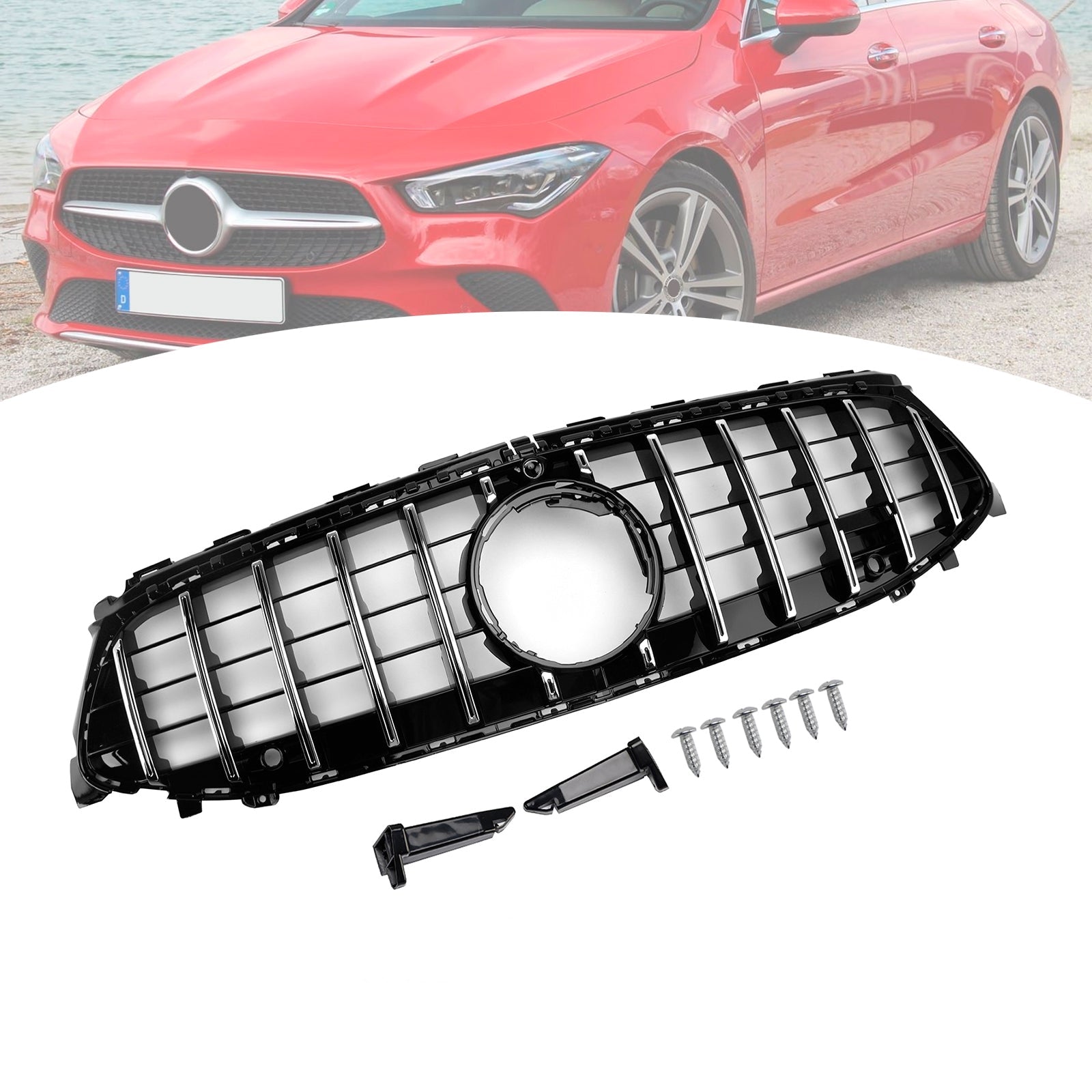 Parrilla delantera para Mercedes Clase CLA W118 C118 2024-2025