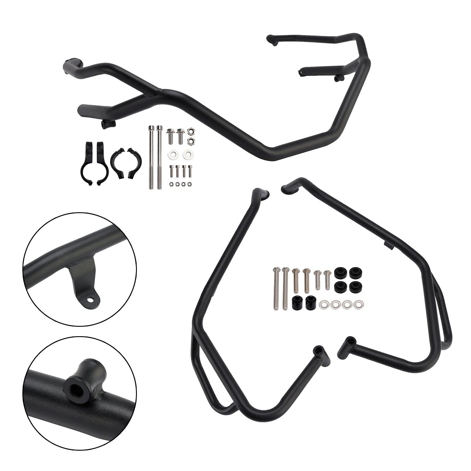 Črni komplet za zaščito zgornjega in spodnjega okvirja ter šasije za Honda X-Adv 750 (2025 in novejši modeli).