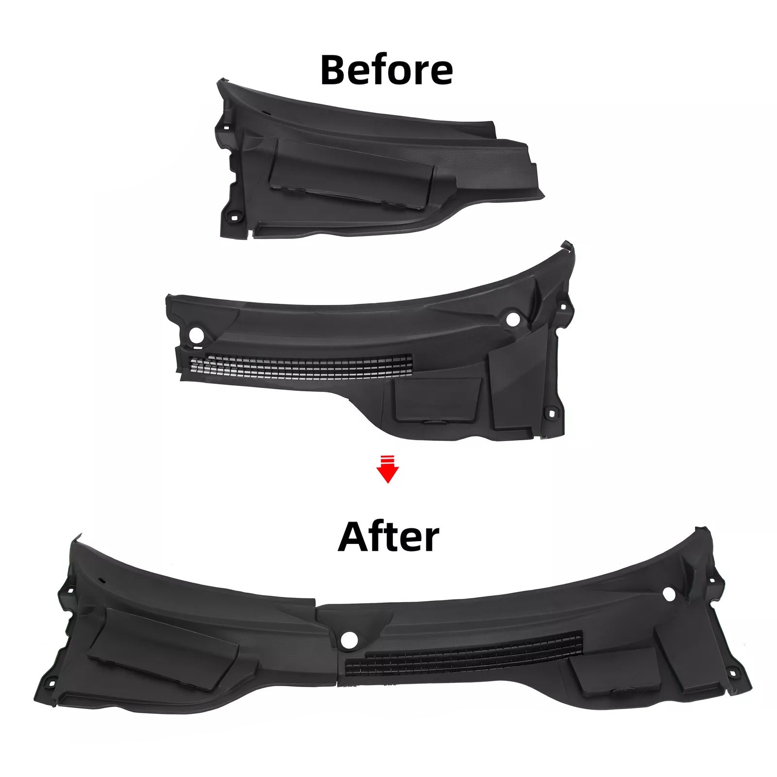 Leva in desna kapuca za vetrobransko steklo za Mini Cooper Hatchback 2007-2008 51132751209 51132751210