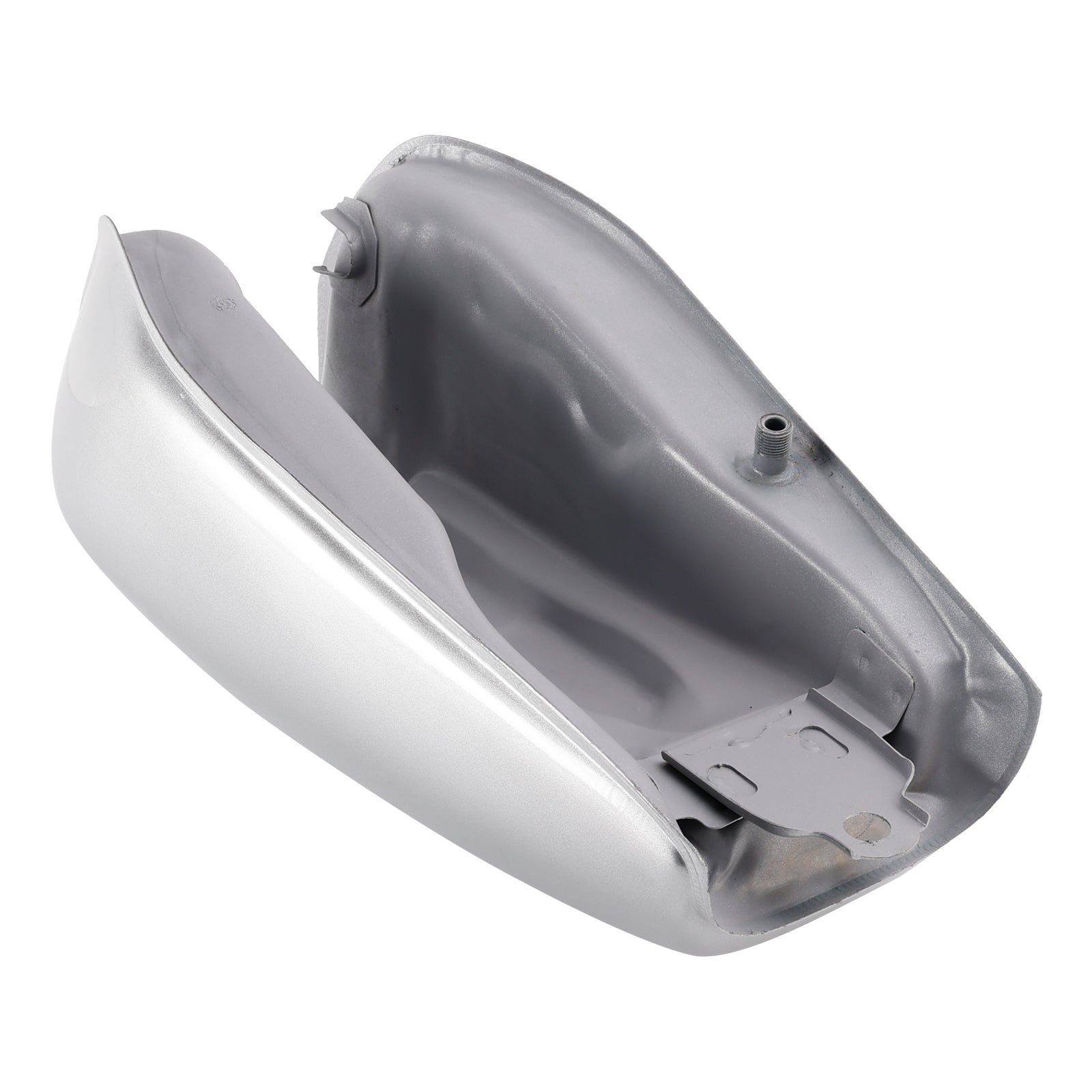 Réservoir d'essence argenté pour moto Cafe Racer, style rétro classique, pour Bobber Scrambler