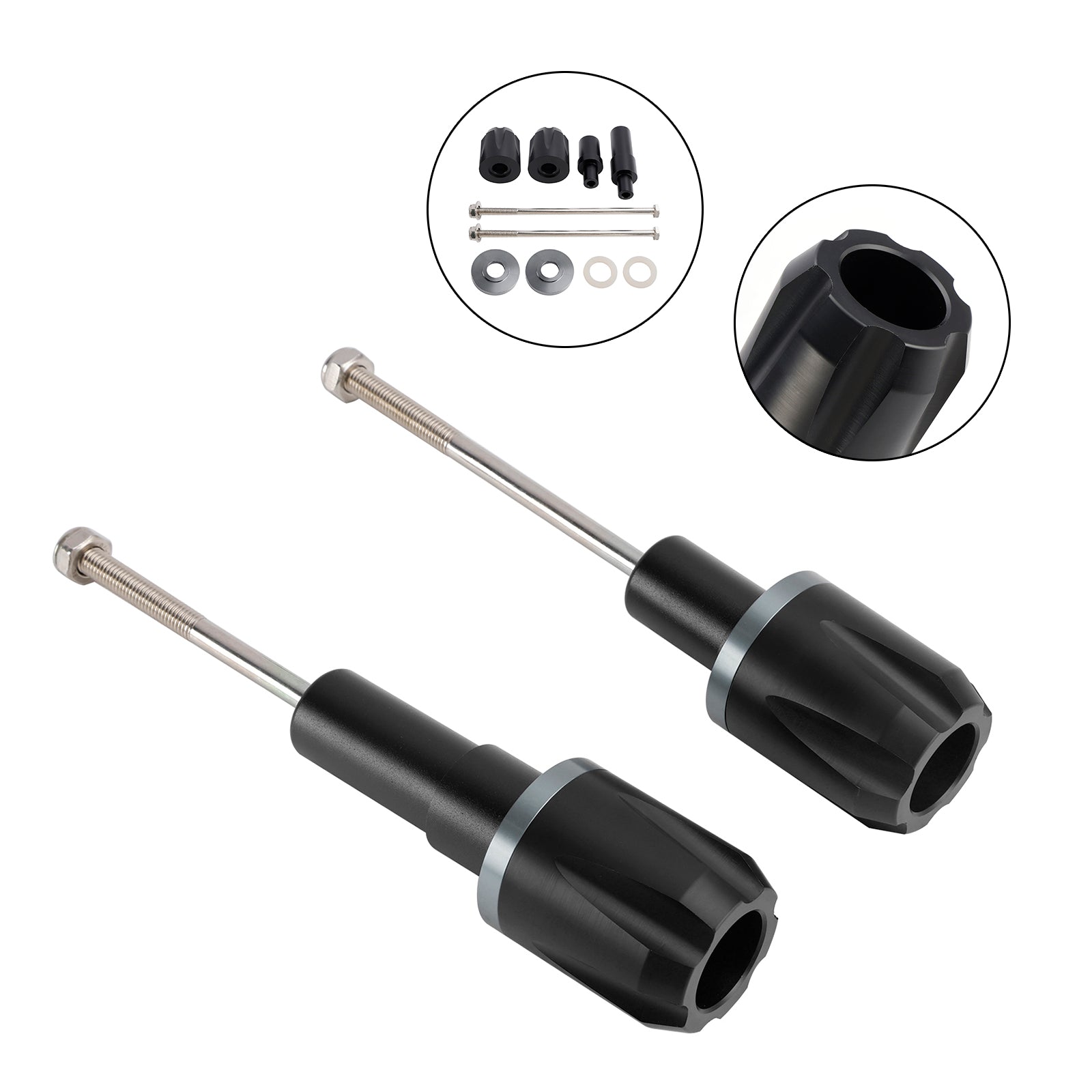 CNC zaščita pred okvirjem proti trku za Kawasaki Ninja 650 2017-2023, zlato in črno