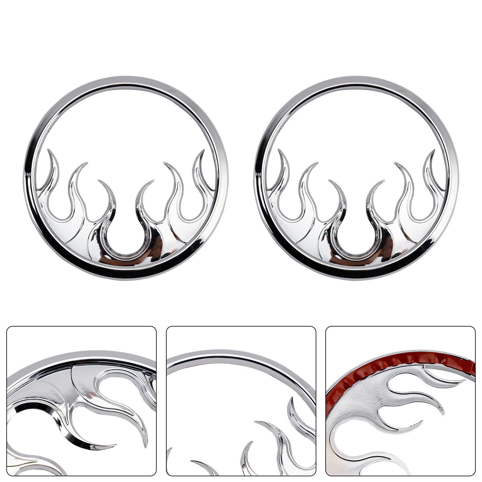 Flame Speaker Grills Decoratieve rand voor Touring Electra Glide Ultra Classic