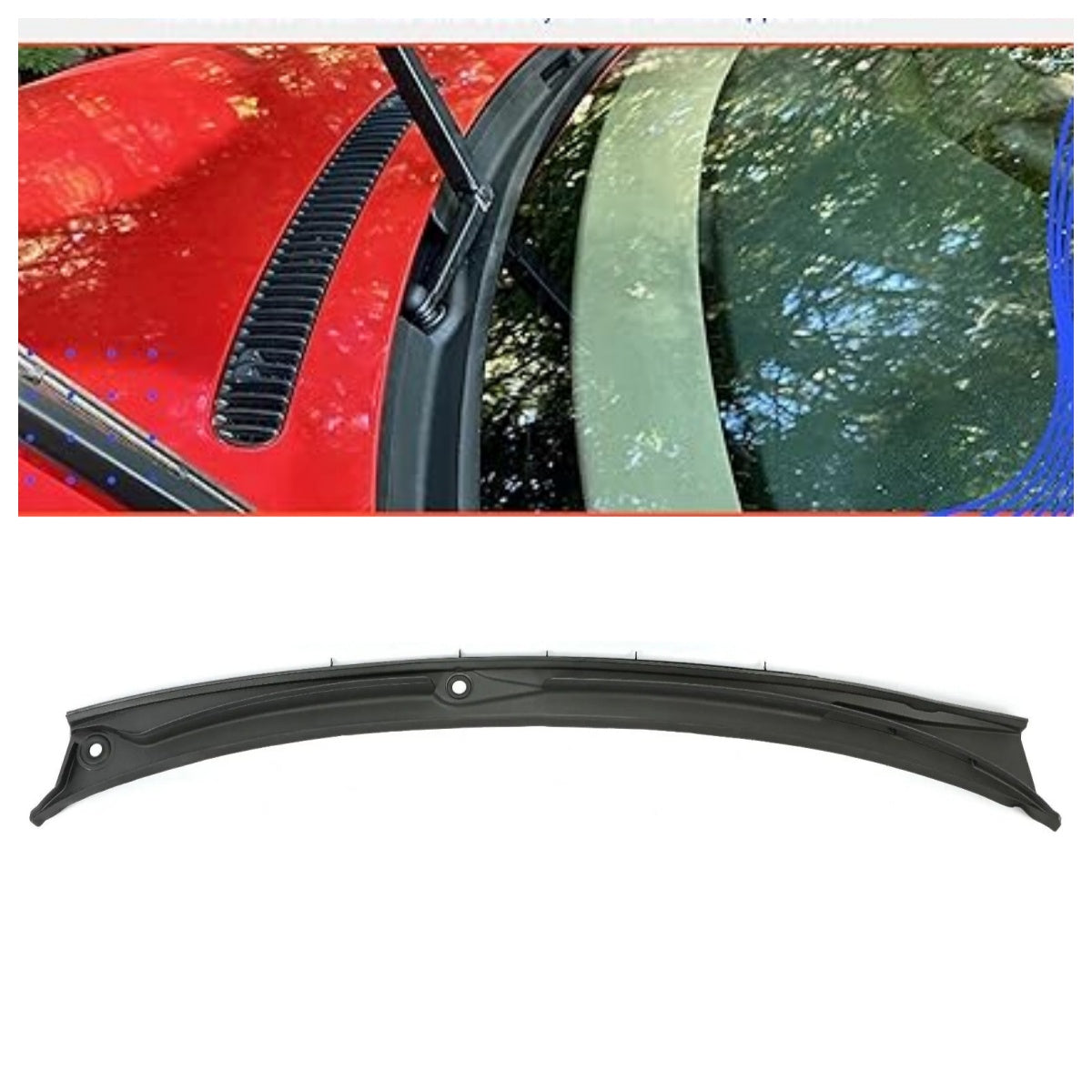 Pieza 51718208483 - Tapa del cárter inferior & Rejilla del limpiaparabrisas delantero para BMW E46