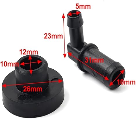 Sarja 3 sarjaa - säiliötanko 532139277 & nivel 532003645 Husqvarnalle