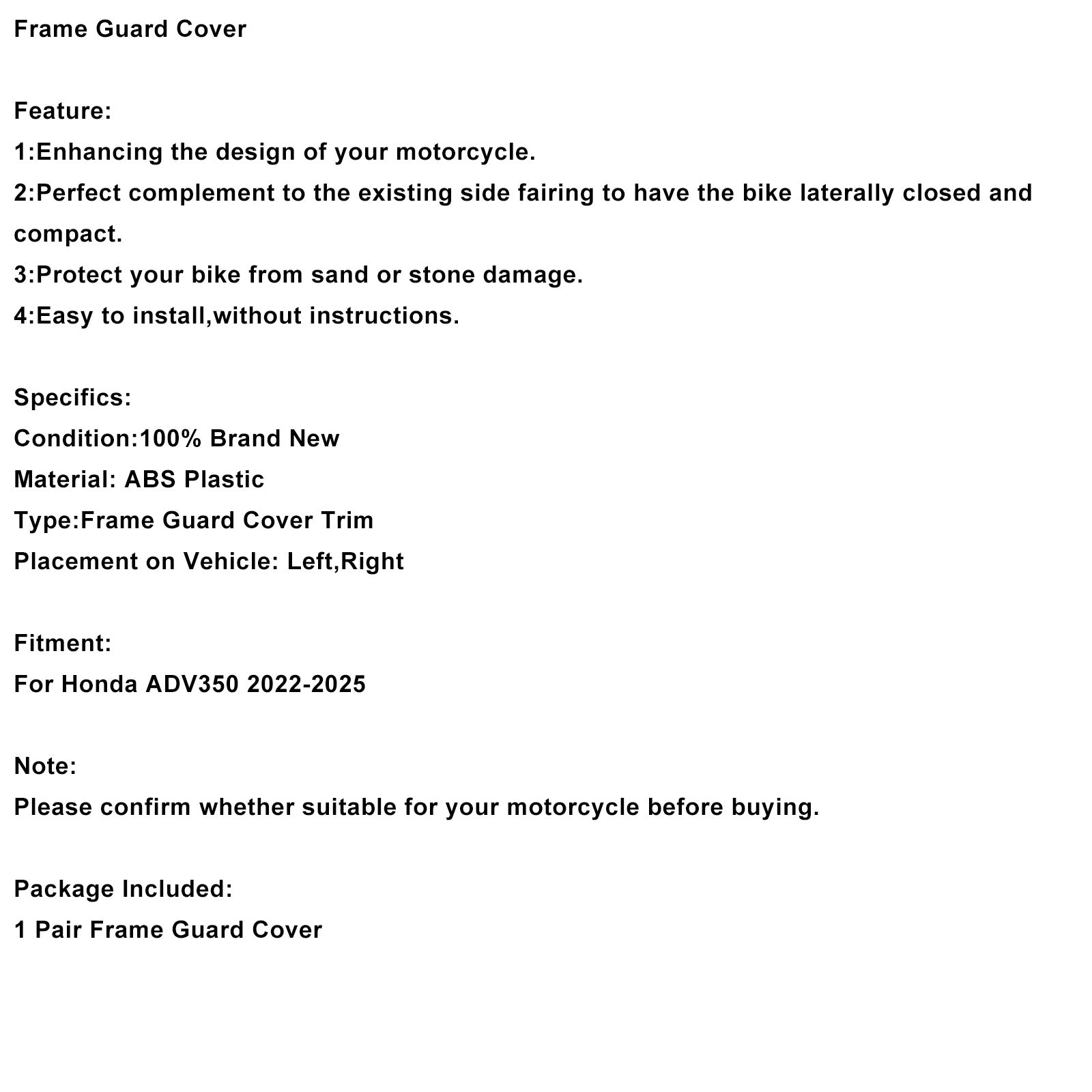 Rungonsuoja Honda ADV350:lle (2022-2025)