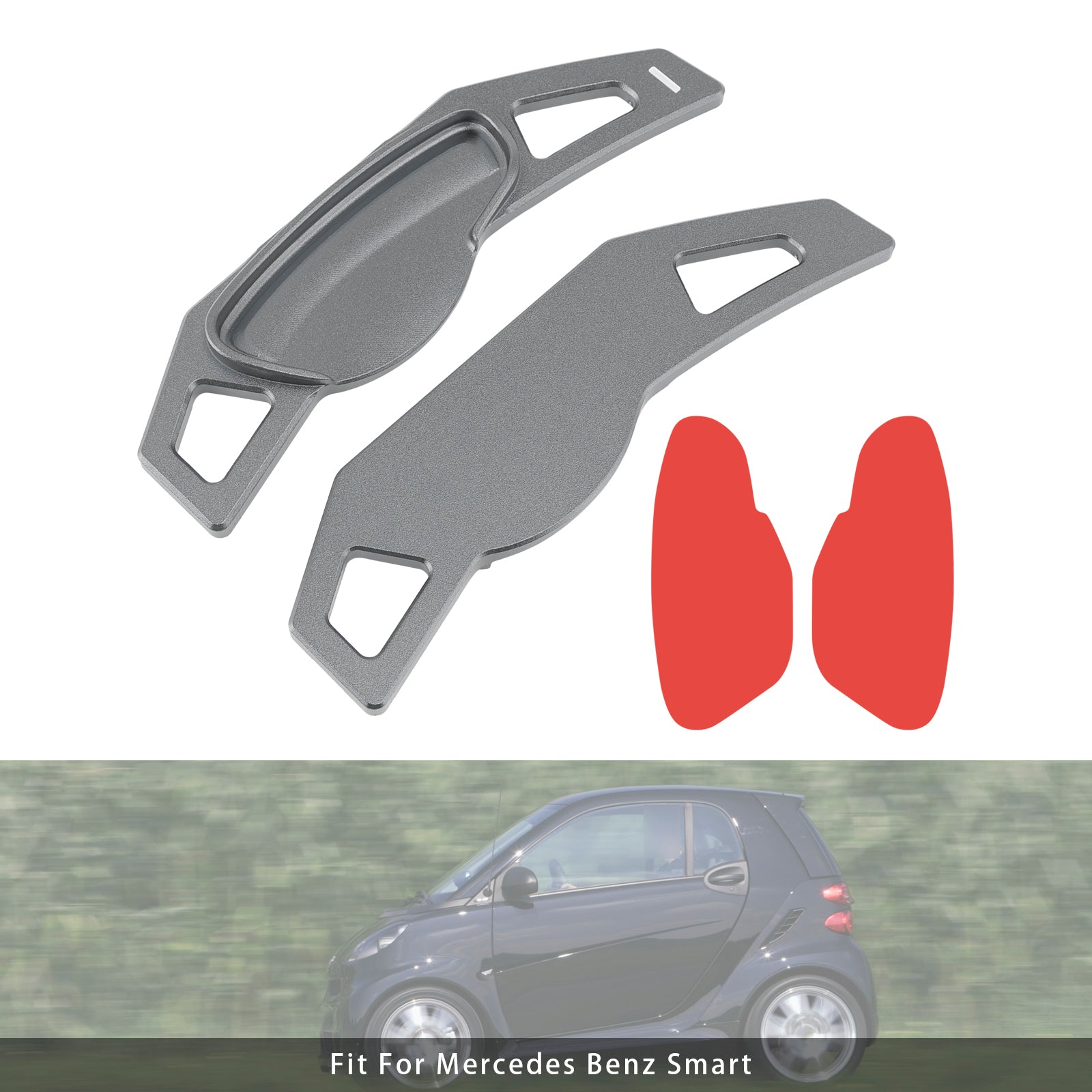 Extension de palettes de changement de vitesse au volant pour Smart Aluminium