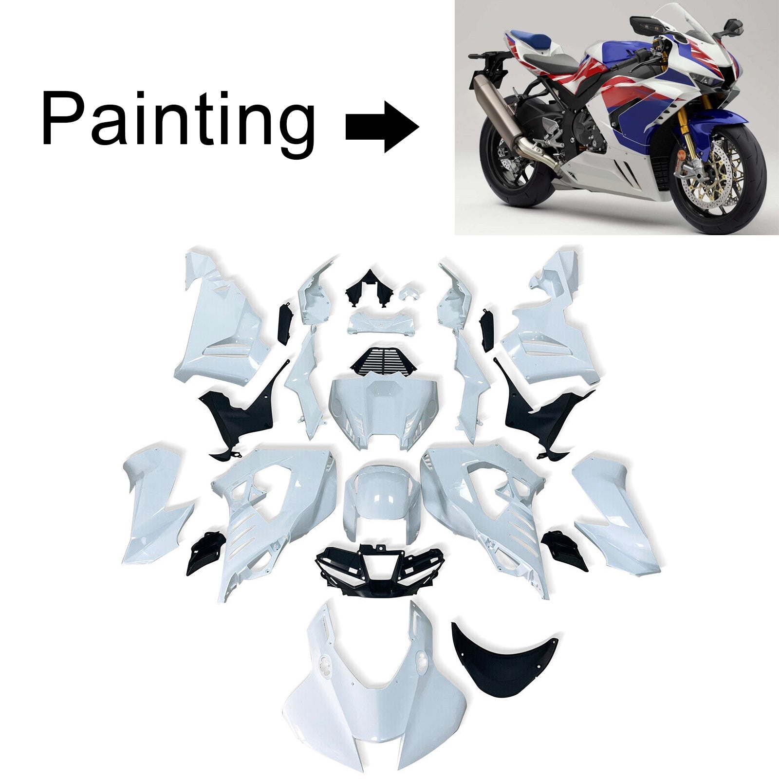 Kit de carénage injecté en plastique ABS pour Honda CBR1000RR-R 2020-2023