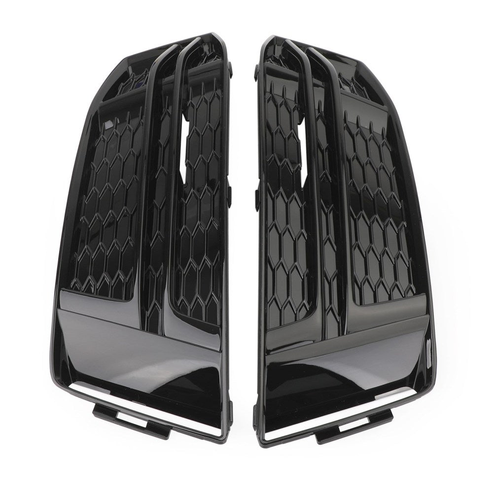 Paire de Caches de Feux de Brouillard Avant pour Audi S4/A4 B9 S-LINE 2016-2018 (Ne convient pas à la version standard A4) 8W0 807 681 F / 8W0 807 682 F