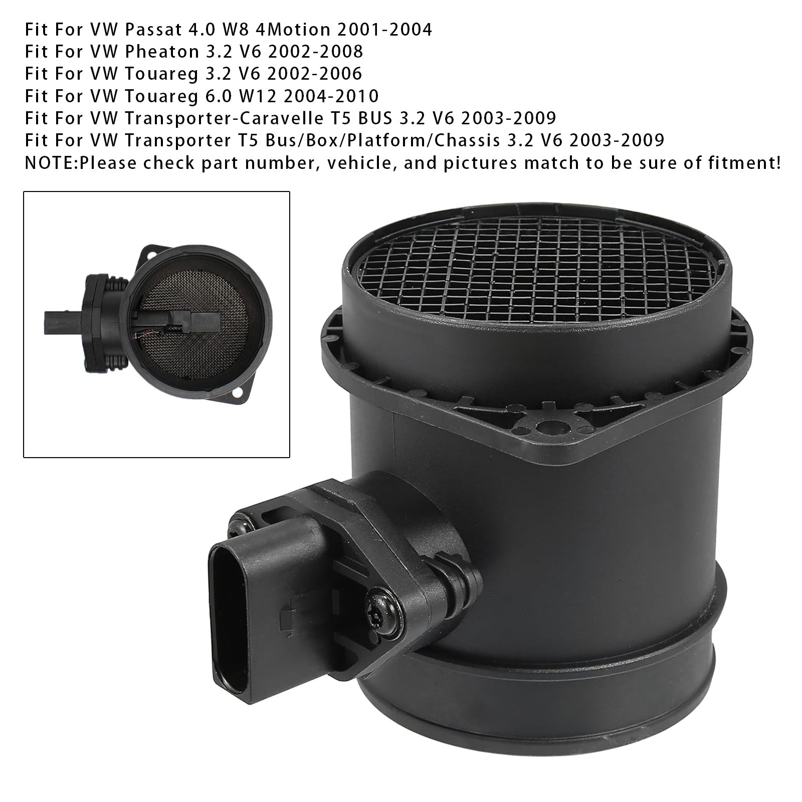 Sensore del misuratore di portata d'massa d'aria per VW Golf MK5 Audi A3 TT 3.2 Bentley 0280218073