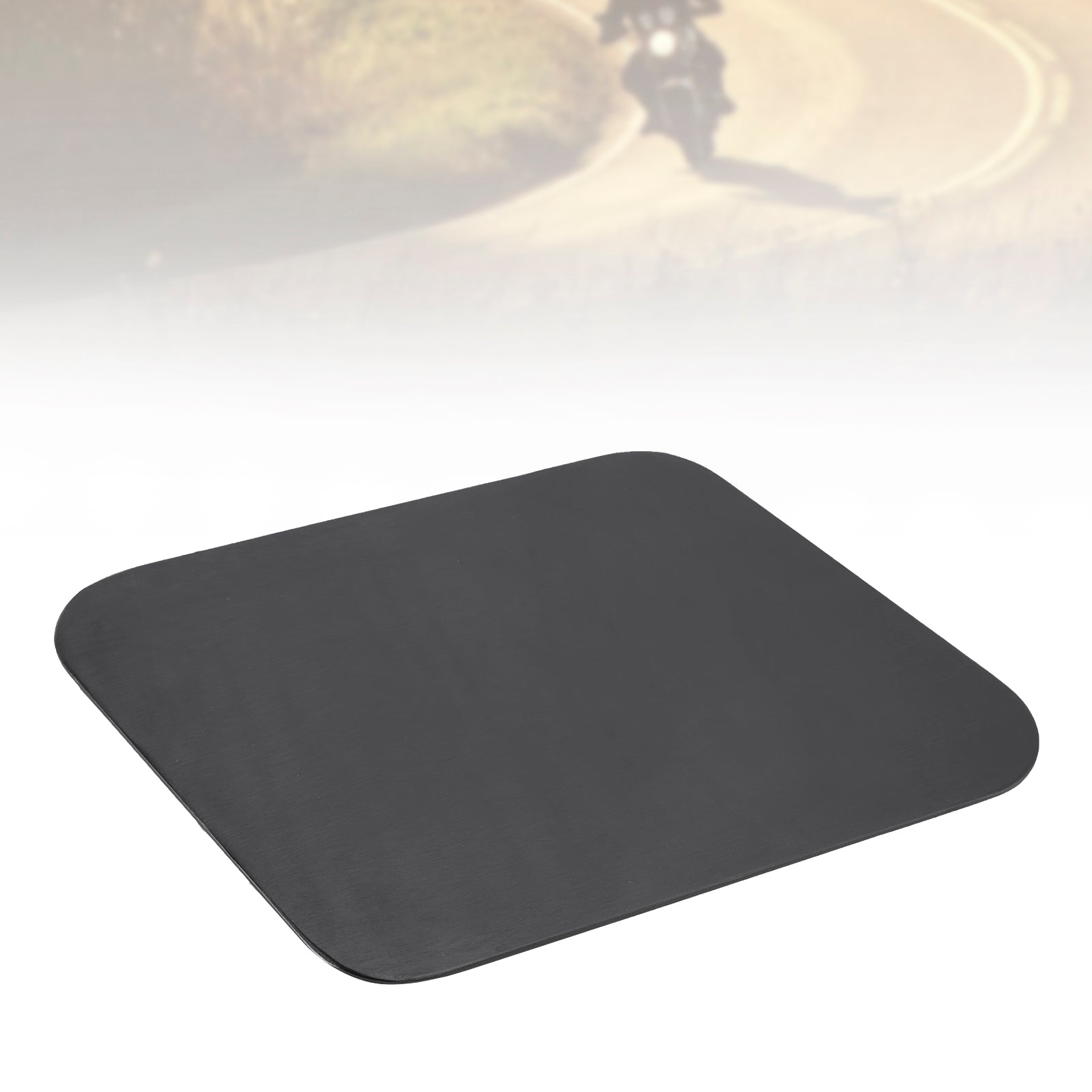 Plaque d'immatriculation vierge en alliage d'aluminium parallélogramme à monter soi-même, ajustement universel pour moto