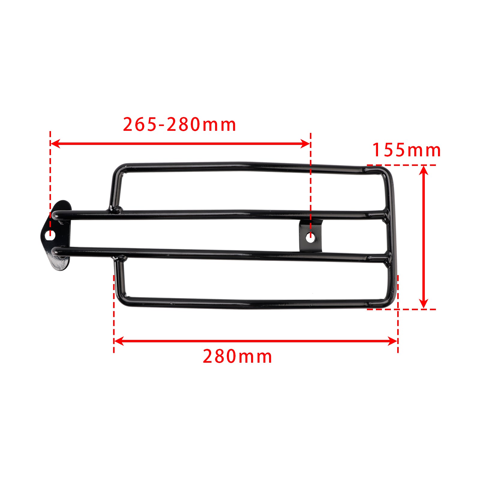 SOLORACK Portapacchi posteriore nero per Sportster XL883 XL1200 1985-2003