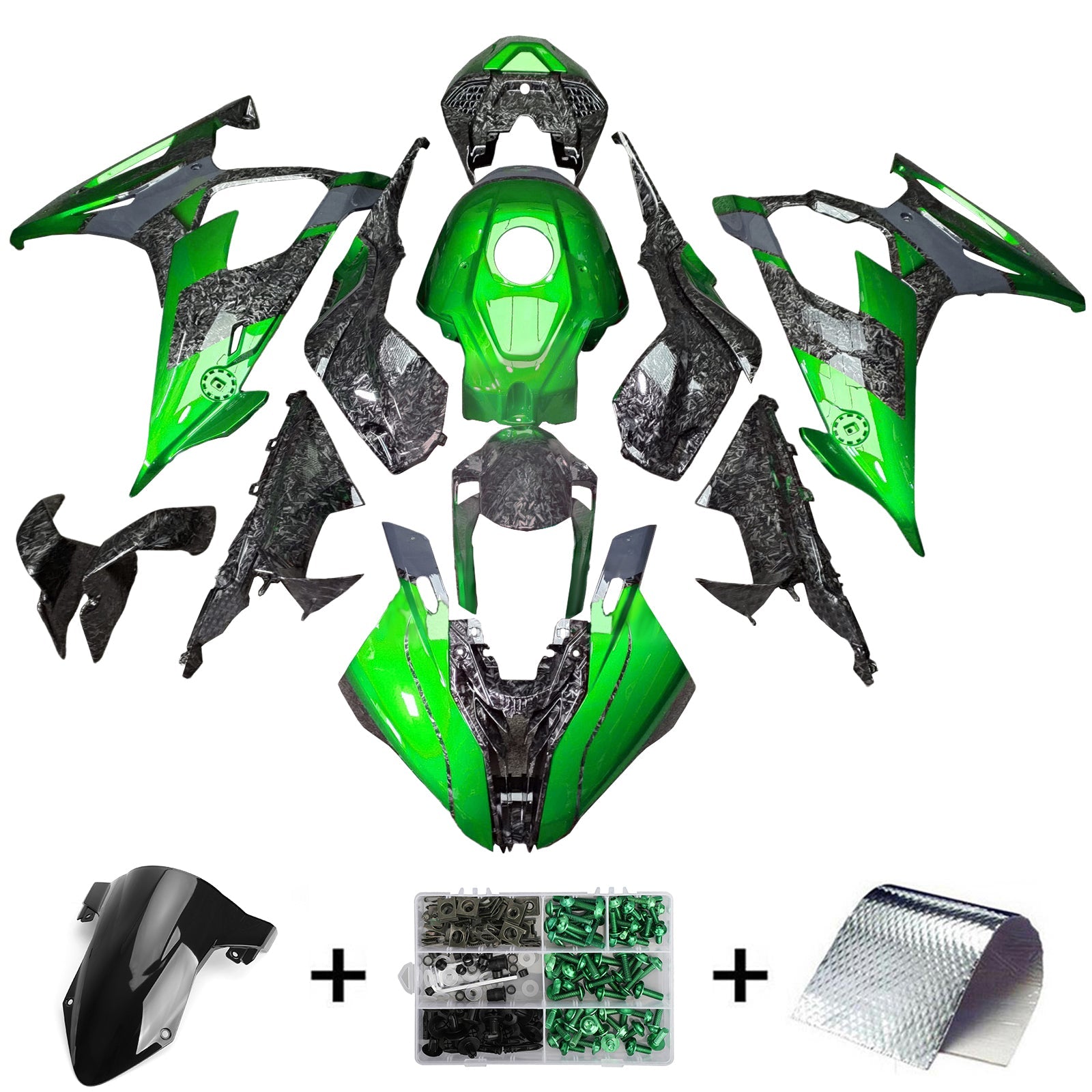 Kit de carénage d'injection pour BMW M1000RR S1000RR 2019-2022 Carrosserie Plastique ABS