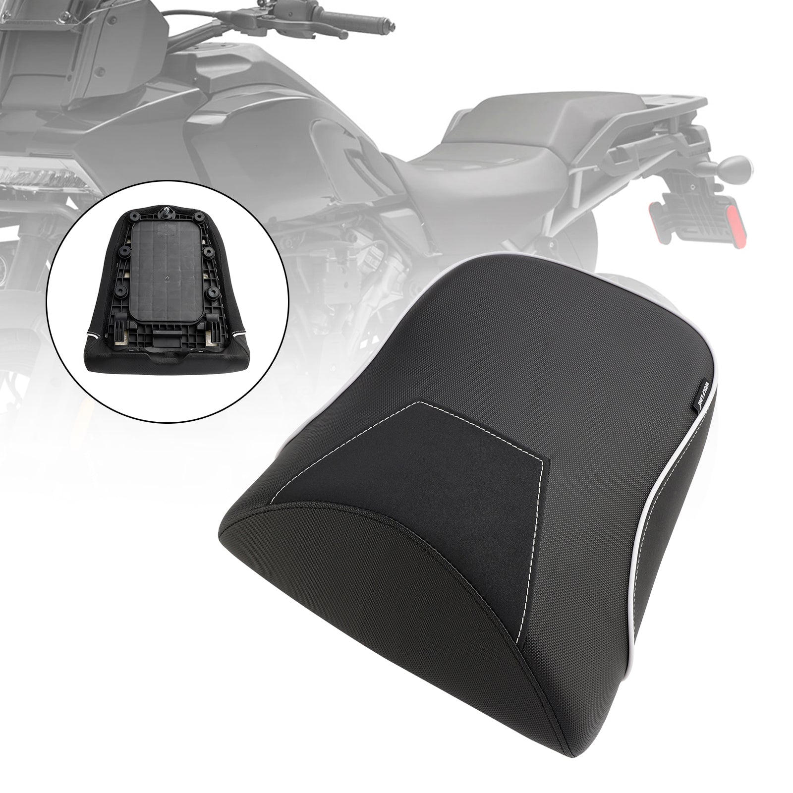 Coussin de siège passager arrière noir mat pour Pan America 1250 2021-2023