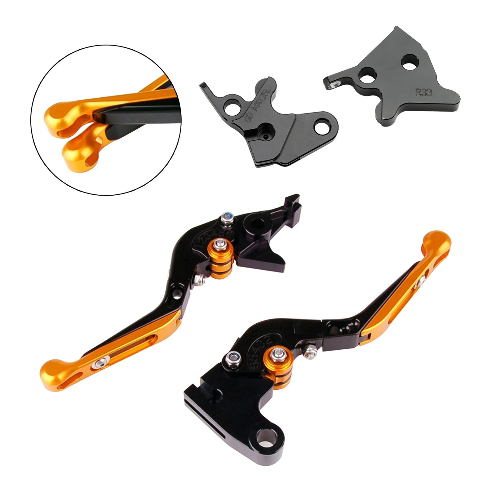 Leva freno e frizione regolabile per Yamaha YBR125 2005-2014