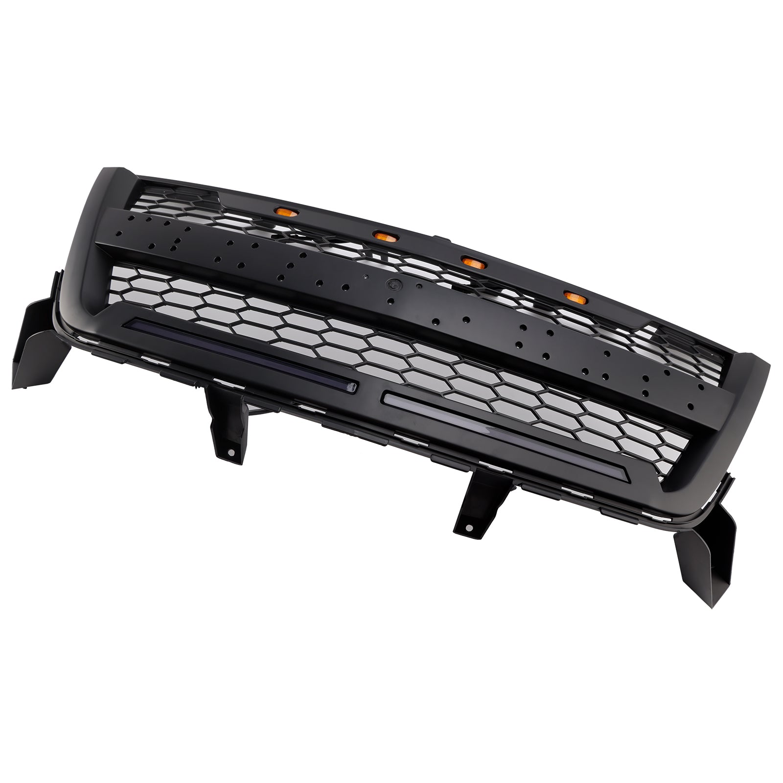 Mat Black Front Bumper Grid voor Chevy Colorado 2016-2020 met LED