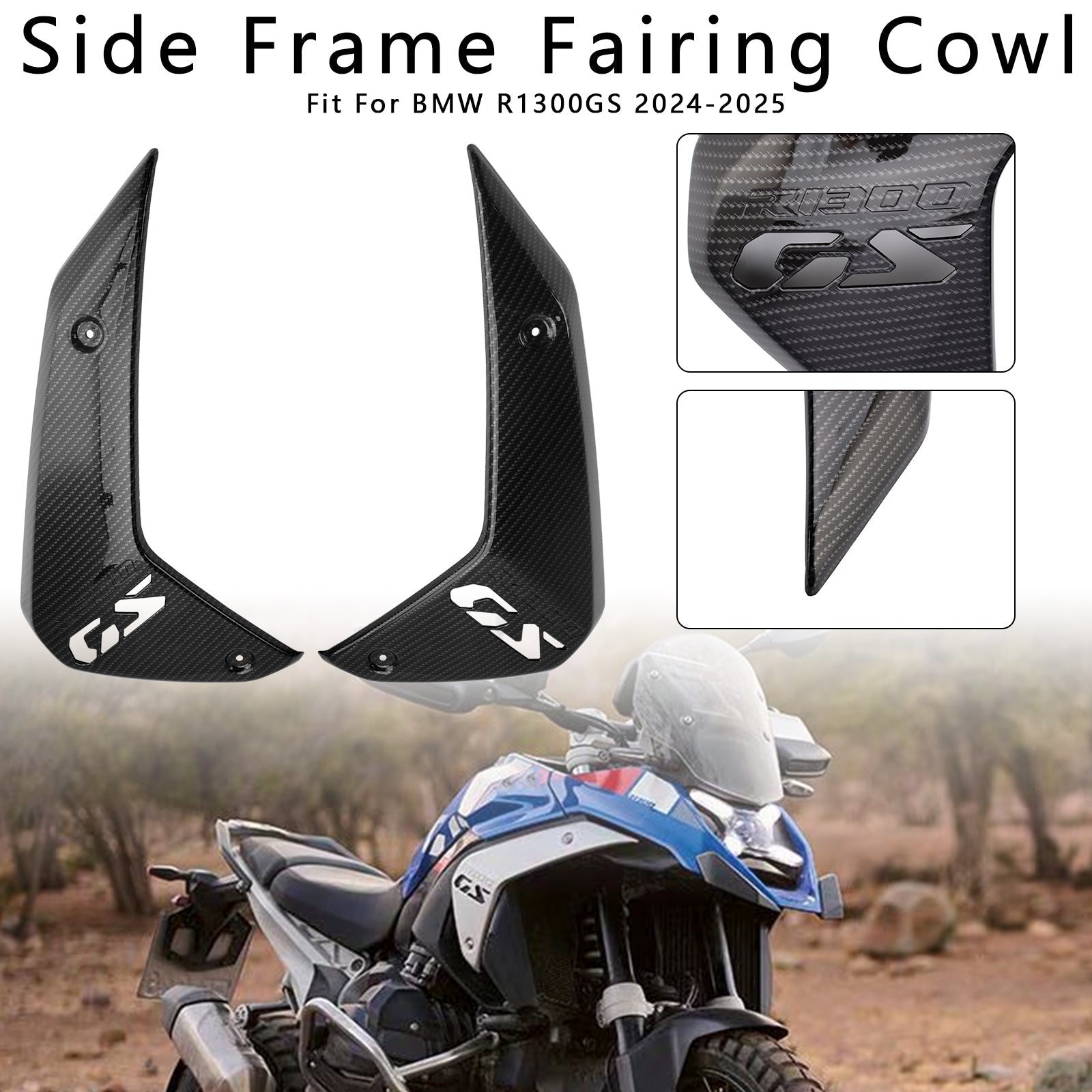 Protecciones de carenado de lado y radiador para BMW R1300GS 2024-2025