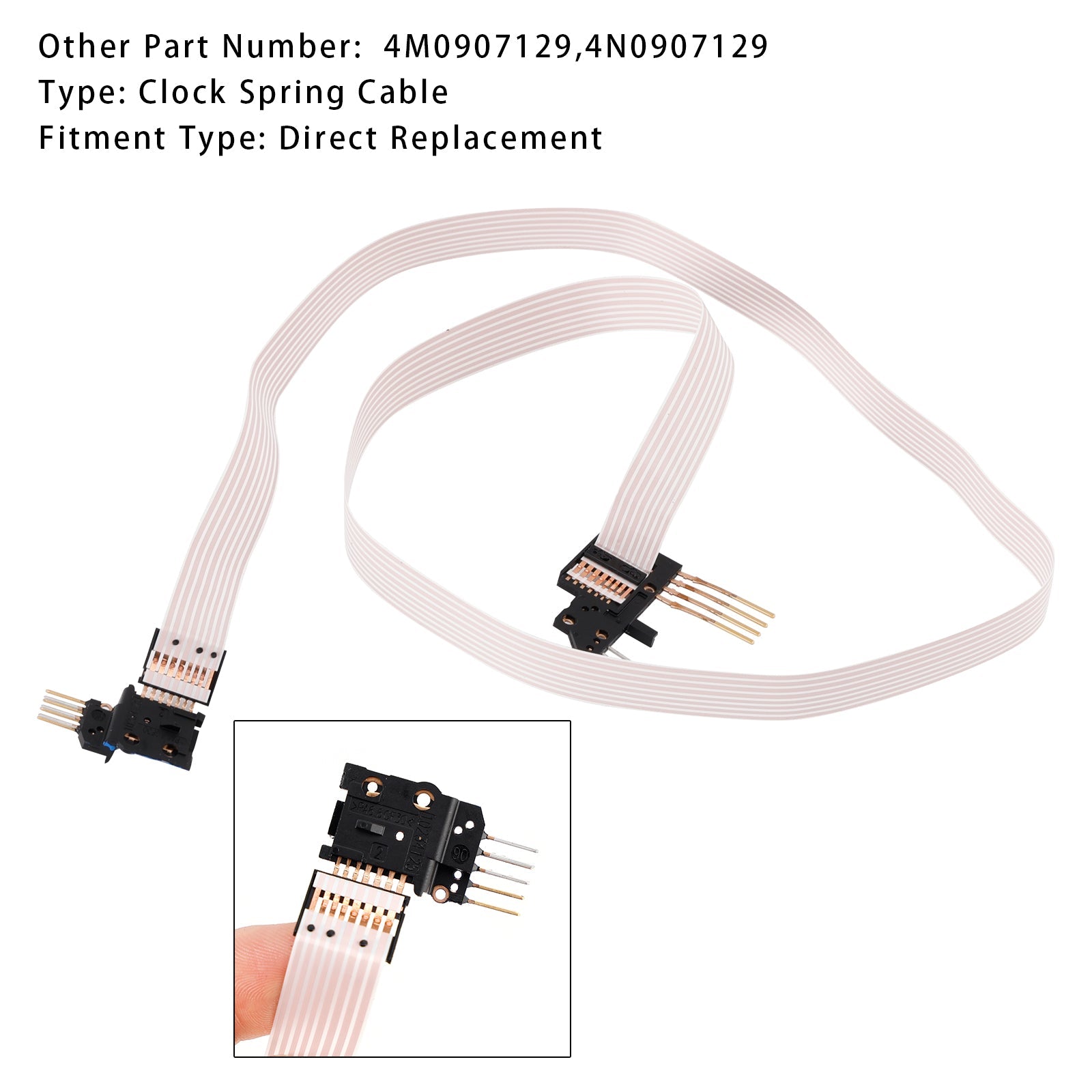 Lattakaapeli d' FFC-turvatyyny Audi A4 8W A5 F5:lle, jousi d'kello 4M0907129 4N0907129