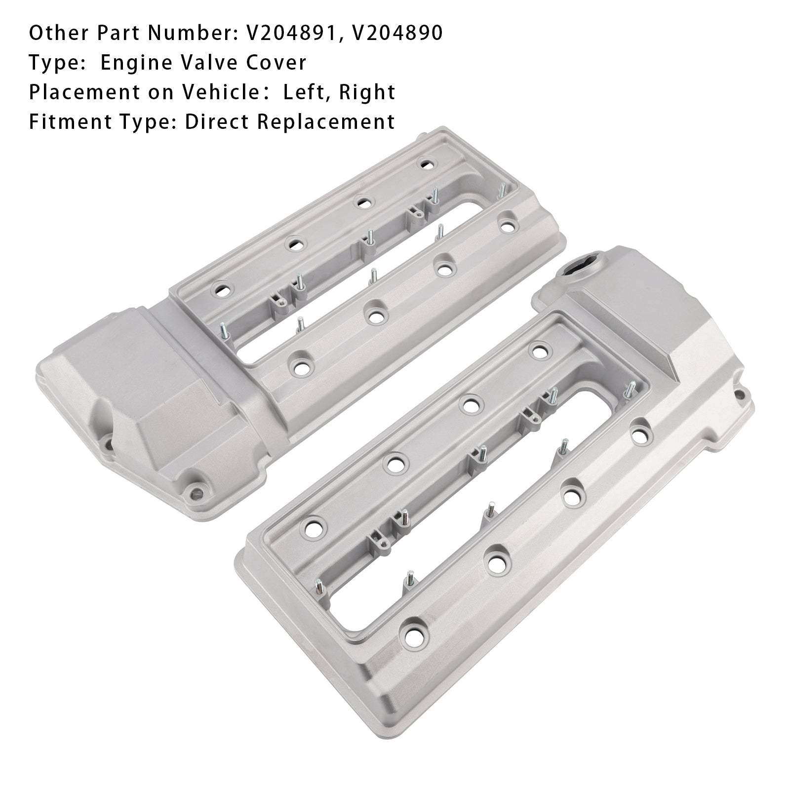 Cubierta de válvula del motor izquierda y derecha para BMW 540i E39 V8 4.4 L 1998-2003