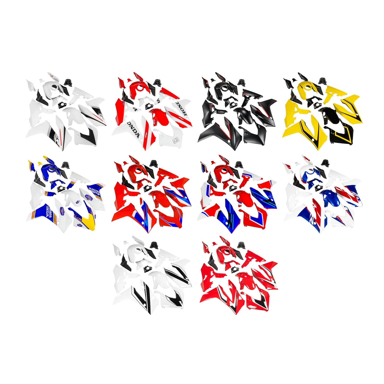 Kit de carénage de carrosserie en plastique ABS injecté pour Honda CBR650R 2024-2025