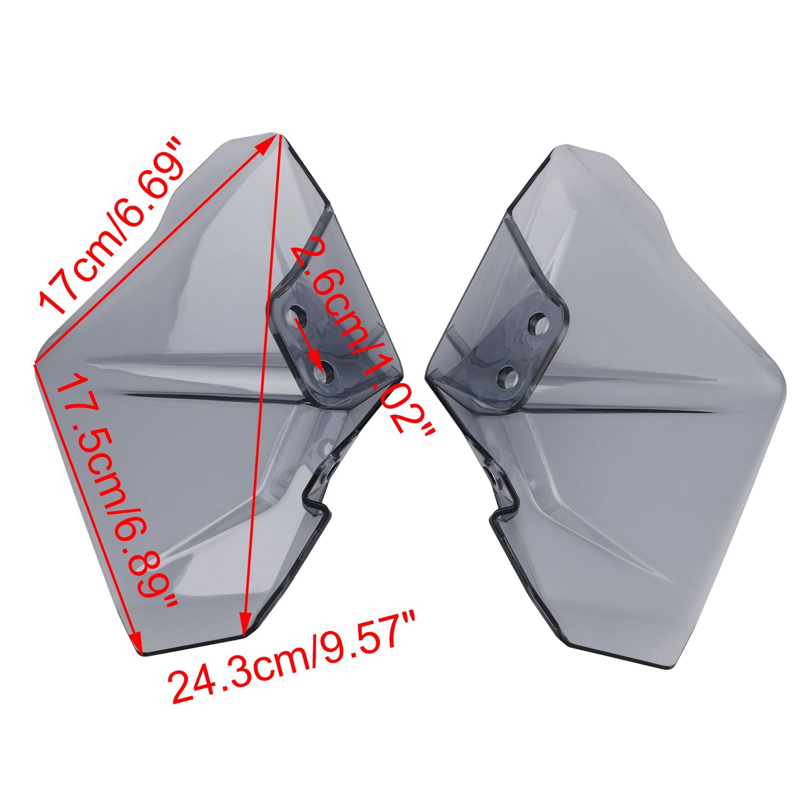 Pannelli laterali del parabrezza compatibili con BMW R1300GS ADV 2025-2026
