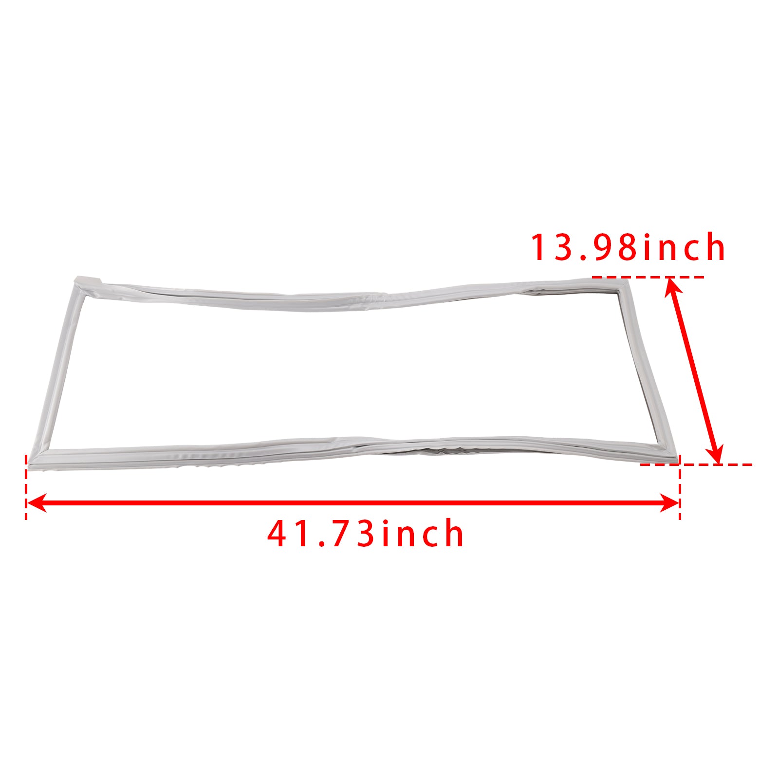 Joint de porte de réfrigérateur à deux battants (gris, côté gauche) compatible avec Kenmore AP6027227 (W10830048)