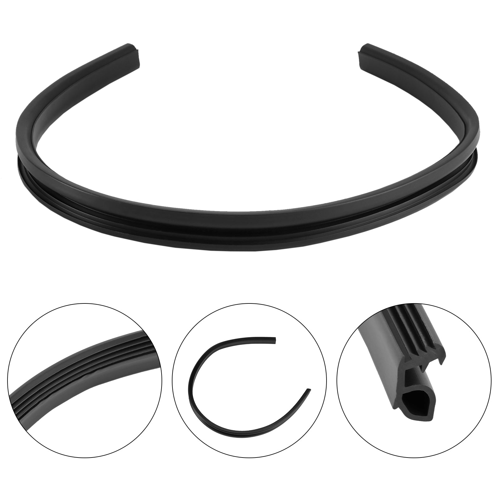 Sello de puerta inferior (negro) 154859401 para ciertos modelos de nevera/electrolux