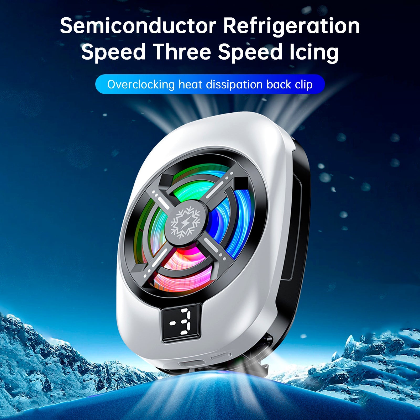 Dissipateur thermique pour semi-conducteurs TL16, ventilateur de refroidissement à affichage numérique, radiateur à refroidissement extrême