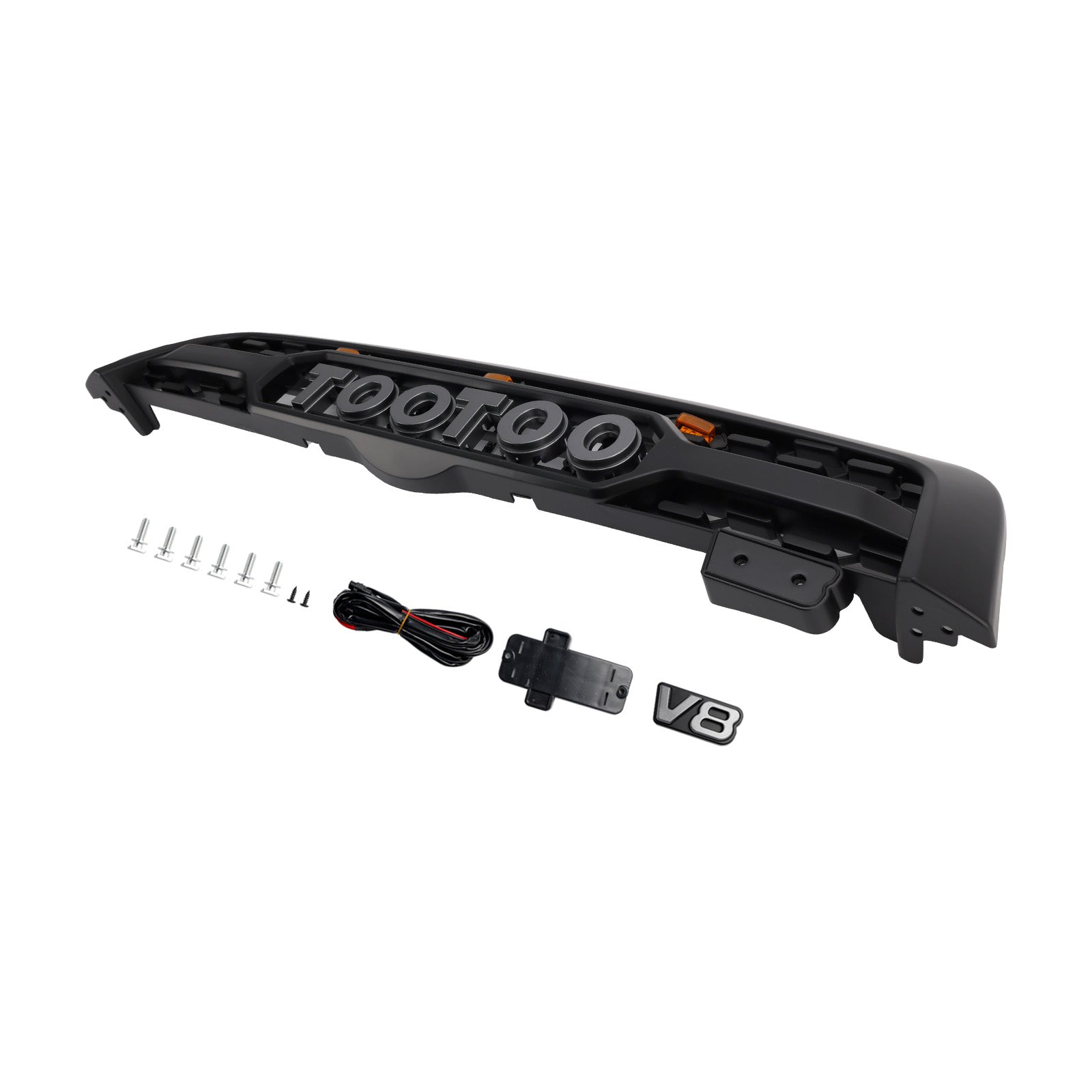 Griglia del paraurti anteriore nera opaca con illuminazione a LED per Toyota Sequoia 2005-2007