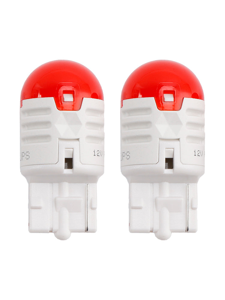 Faro LED rojo Ultinon Pro3000 W21W 11065 U30R para coche Philips