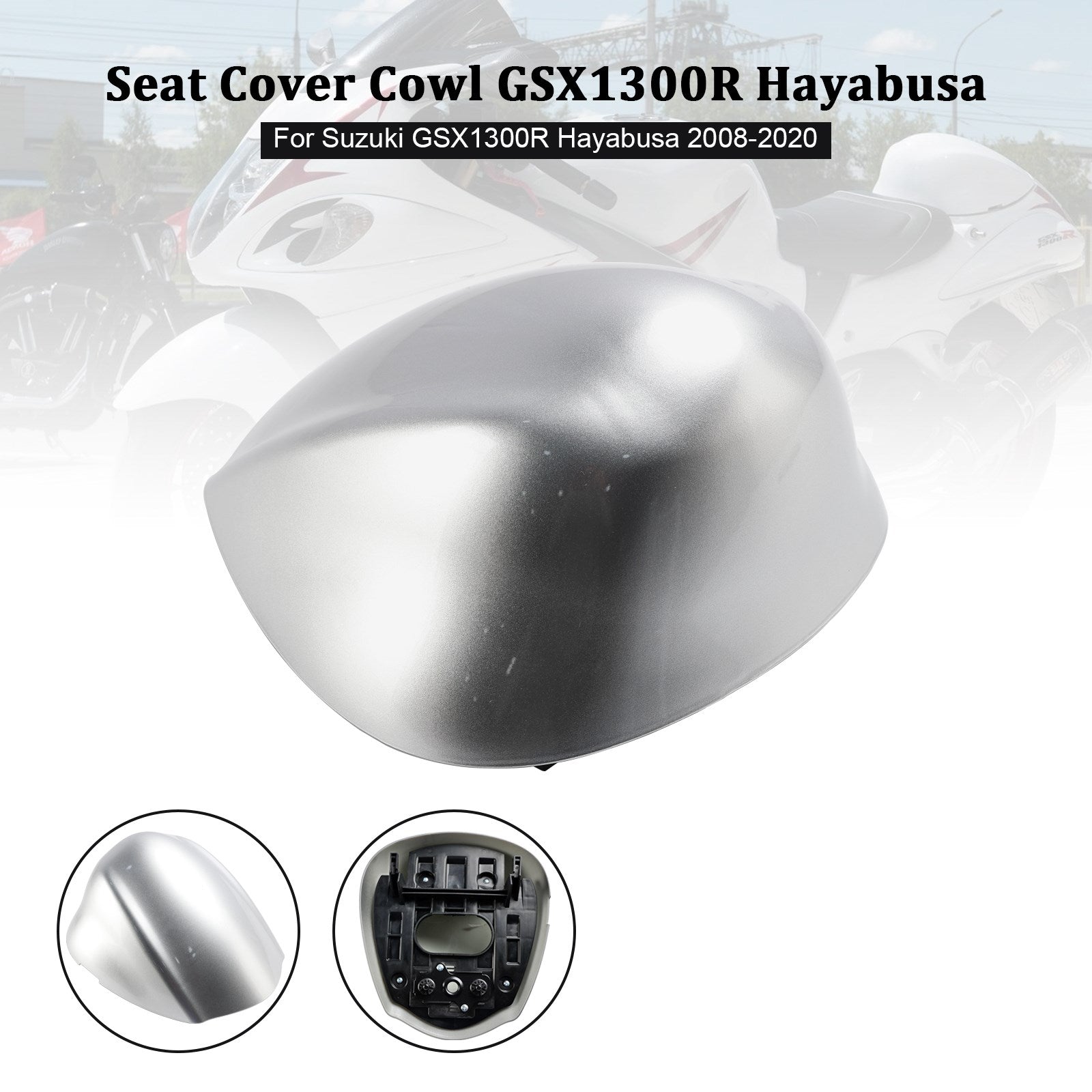 Cubierta del soporte del asiento trasero para Suzuki GSX1300R GSX-R1300 Hayabusa 2008-2020