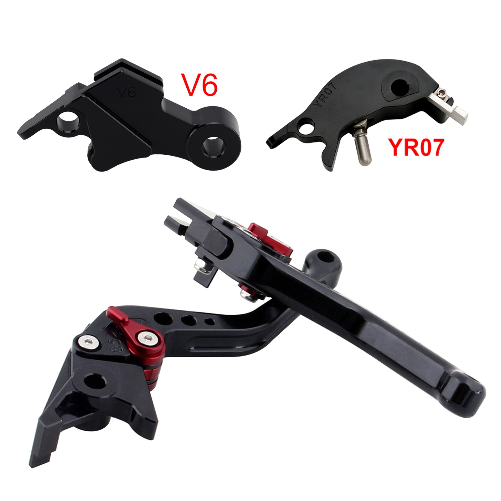 Nouveau levier de frein et d'embrayage court compatible avec YAMAHA XSR900 XSR900GP MT-09 MT-09SP 24-25