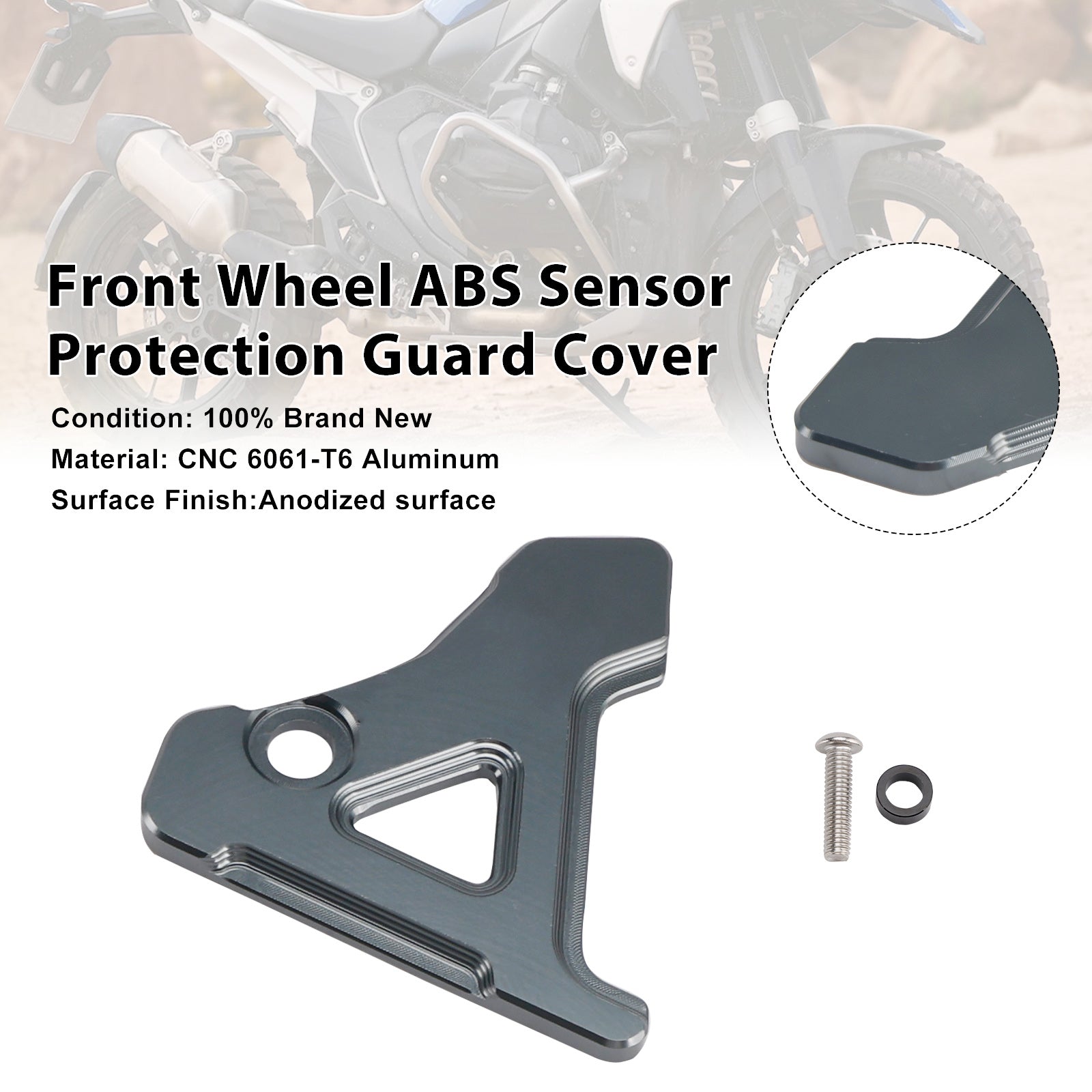 Protection du capteur ABS de roue avant pour BMW R1300GS / ADV 2023-2025