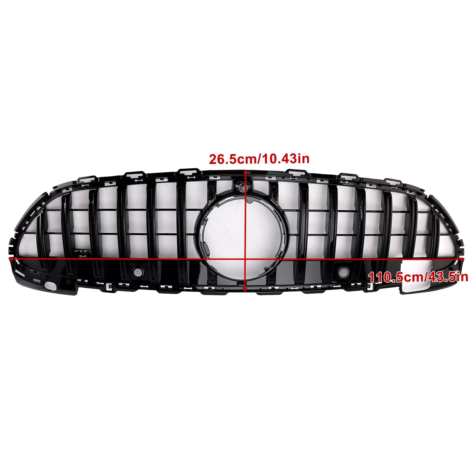 Grille de pare-chocs avant style GTR pour Mercedes Benz W206 avec caméra 2022-2023